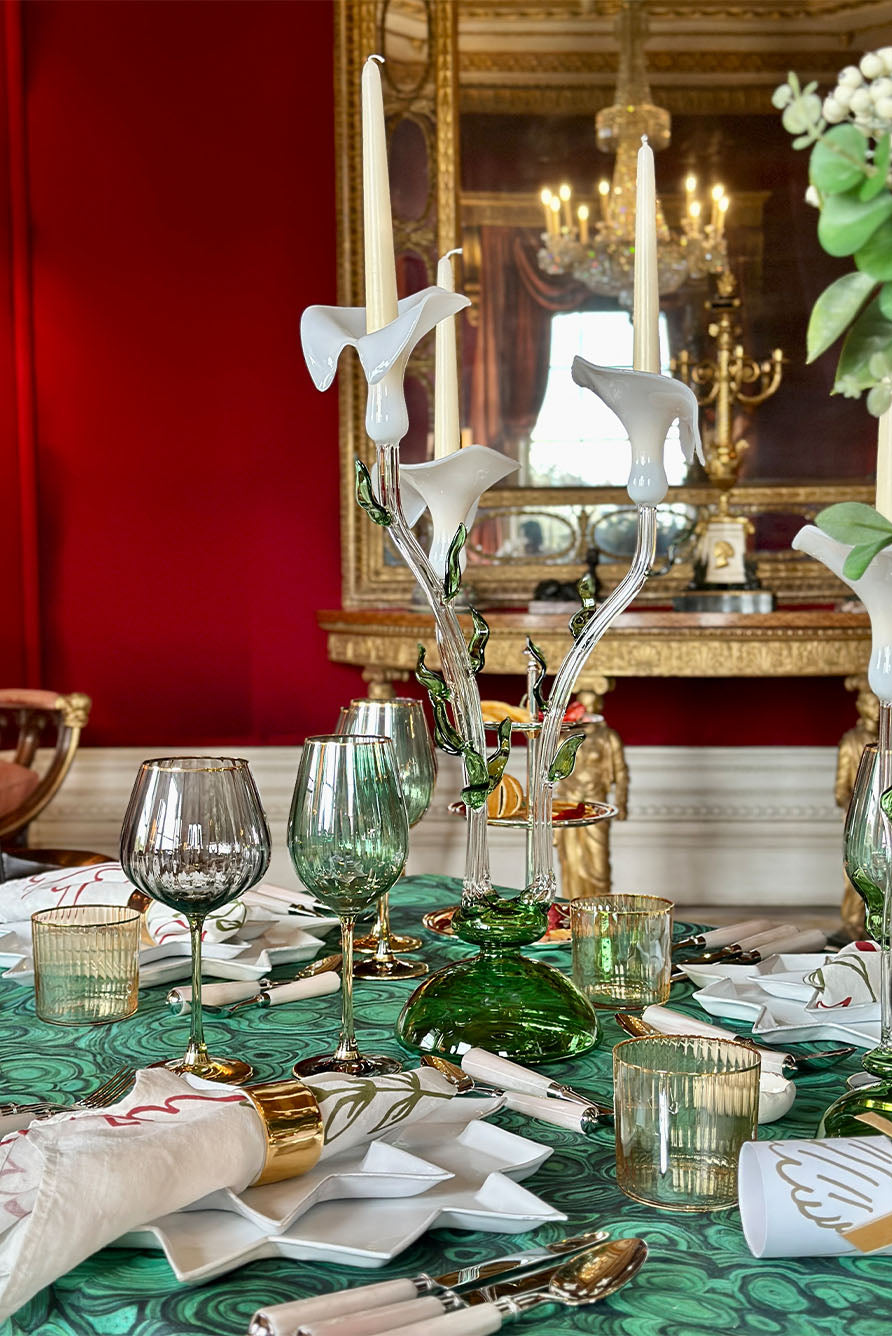 Etoile Dinner Plate by Astier de Villatte, 35.5.cm