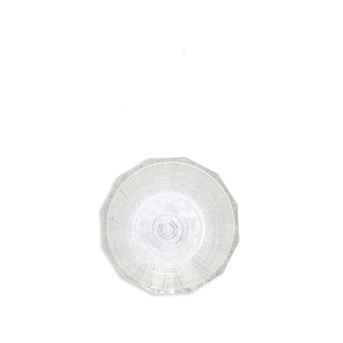 Faceted Red Wine Glass