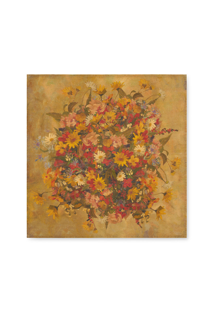 'Fleurs des Prés' Linen Napkin, 50x50cm