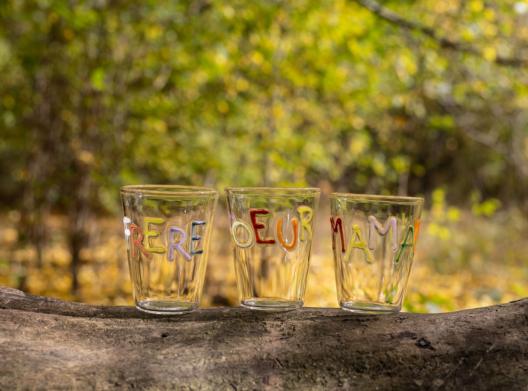 Handblown Glass Amour Tumbler