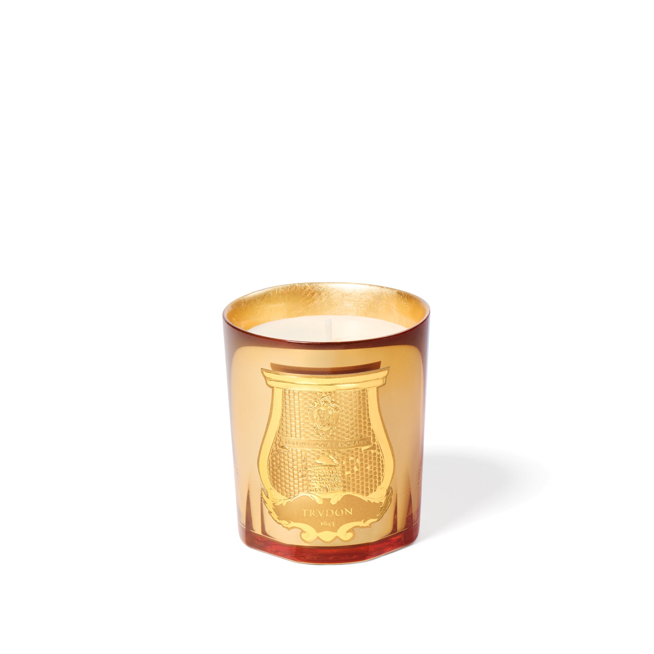 'Galerie des Flammes' Woody Smoky Scented Candle, 'Nuit des Glaces' Special Edition by Trudon, 270g (Gold)