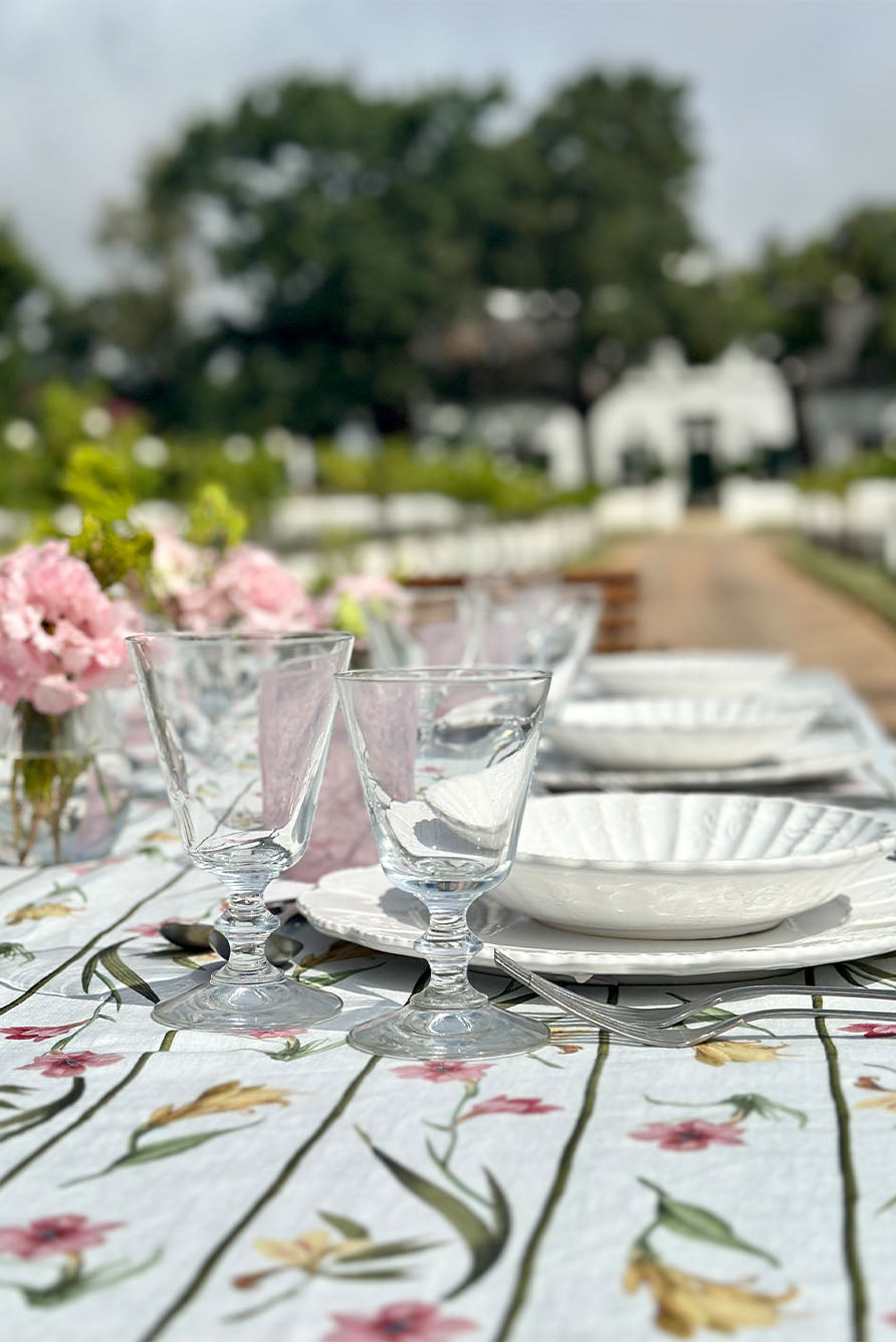 'Gladioli' Linen Tablecloth