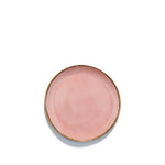 Handmade Pink Ceramic Side Plate with 24 Carat Gold Rim, 20cm