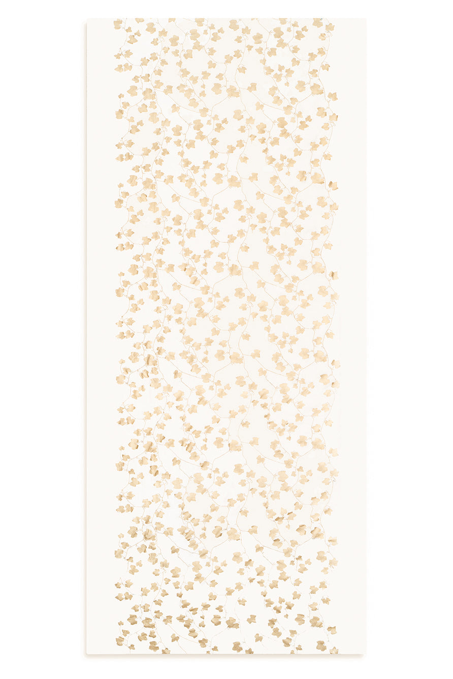 'Ivy' Screen Printed Linen Tablecloth in Gold