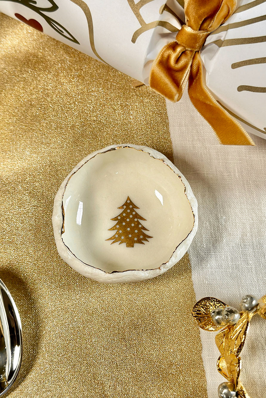 'Stripe' Screen Printed Linen Tablecloth in Gold