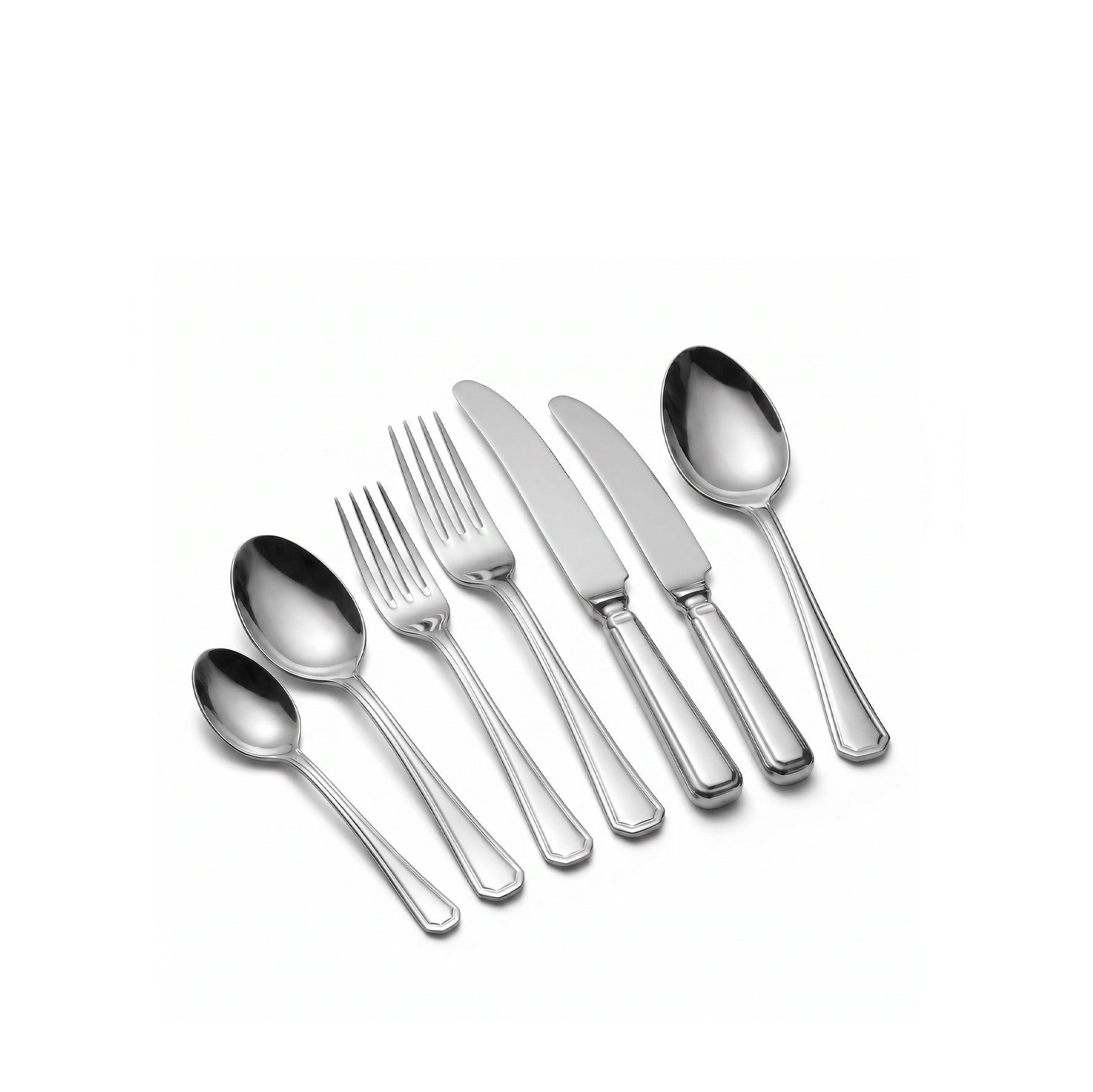 Grecian Satin Finish Stainless Steel 7-Piece Cutlery Set