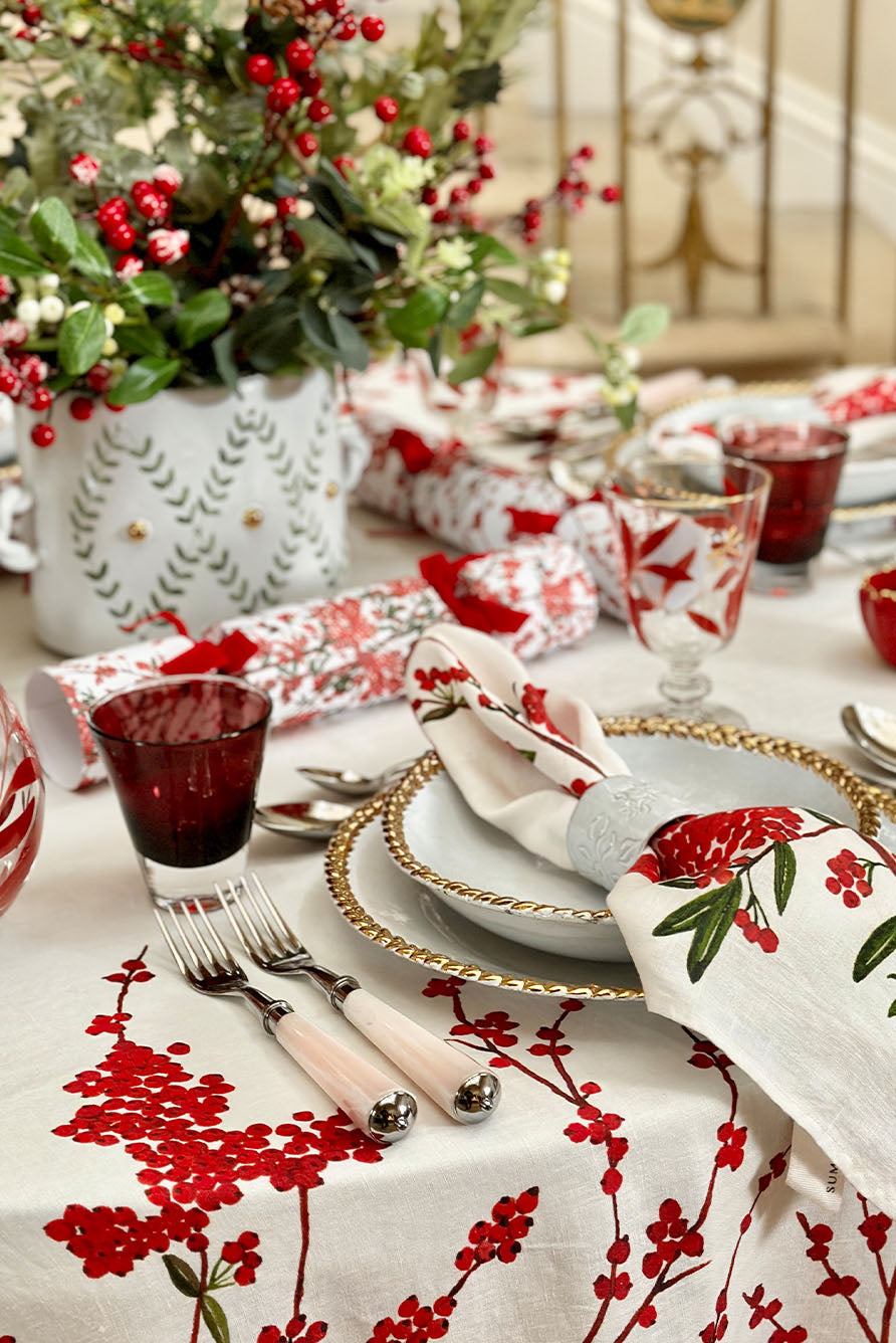 Green Laurel Gold Ornaments Tulipiere Vase with Twisted Handles, 16cm