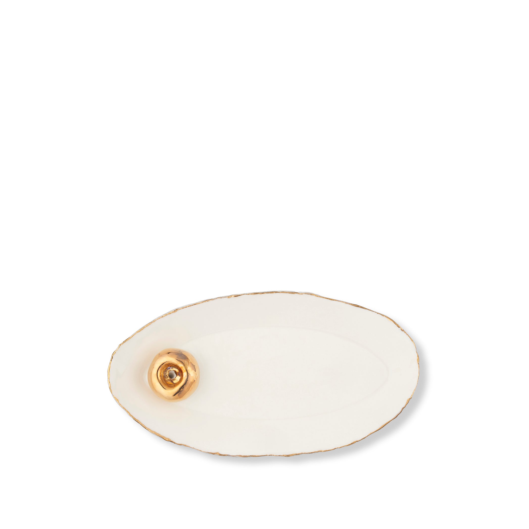 HB Jagged Oval Incense Burner, 17cm