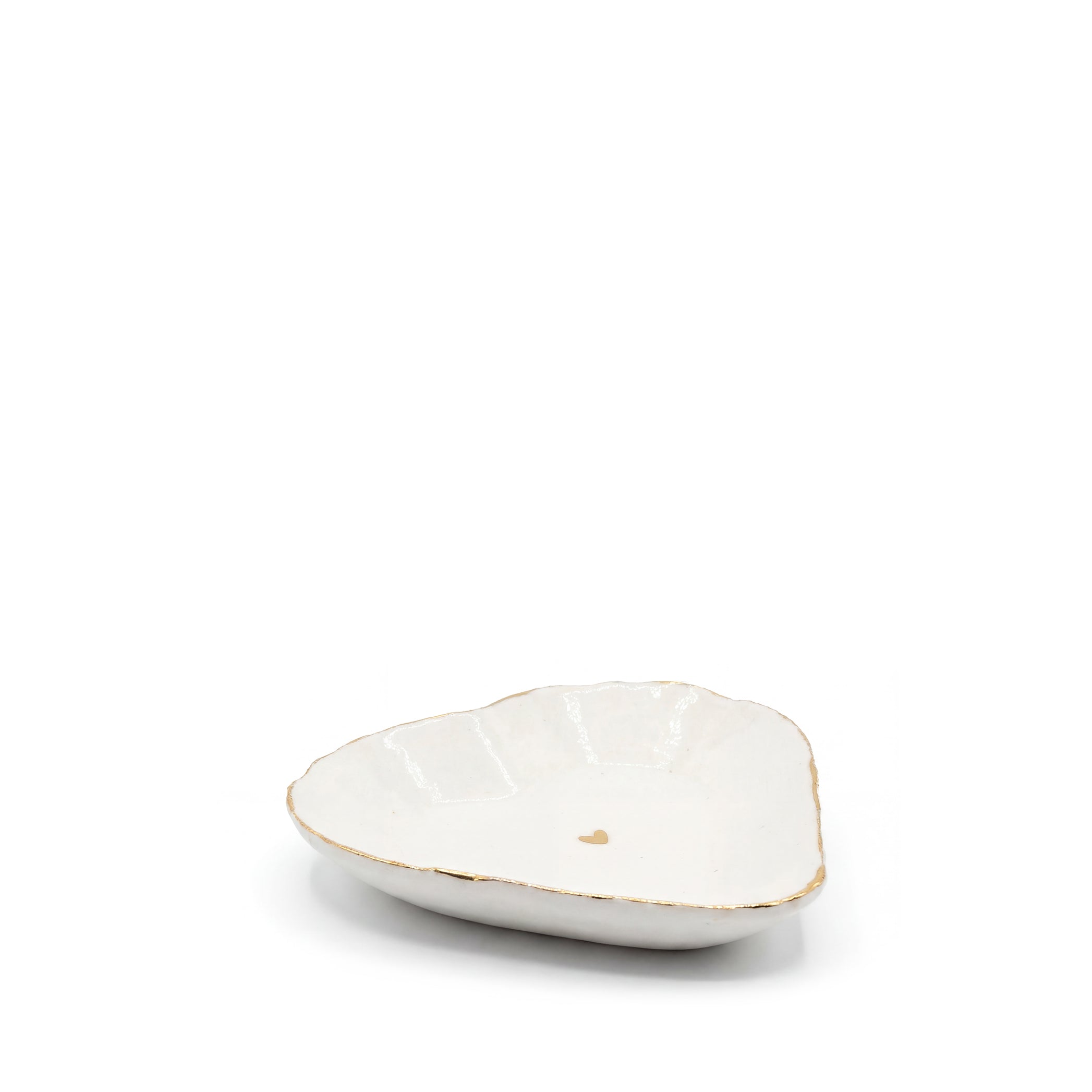 HB Heart Shaped Bowl with Gold Heart, 10cm
