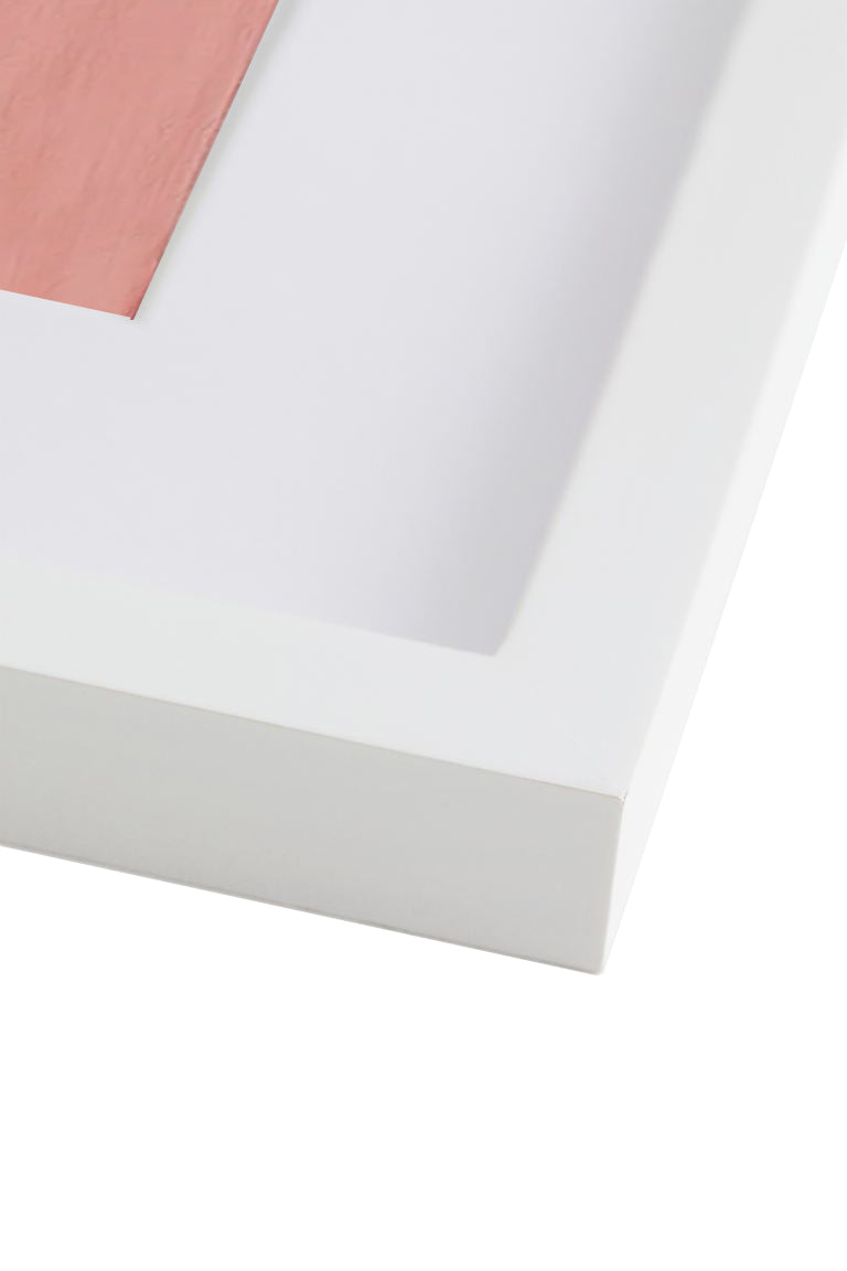 Framed S&B Heart Linen Napkin in Rose Pink, 52x52cm