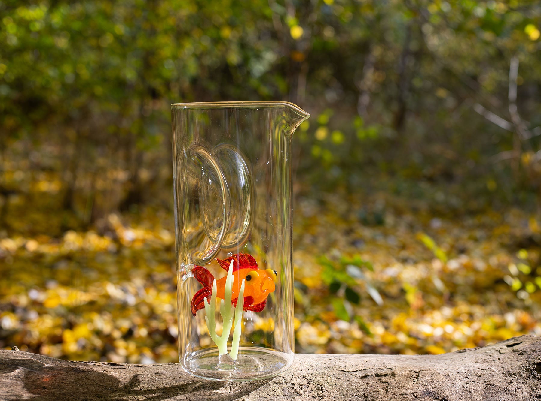 Handblown Glass Goldfish Carafe, 24.5cm