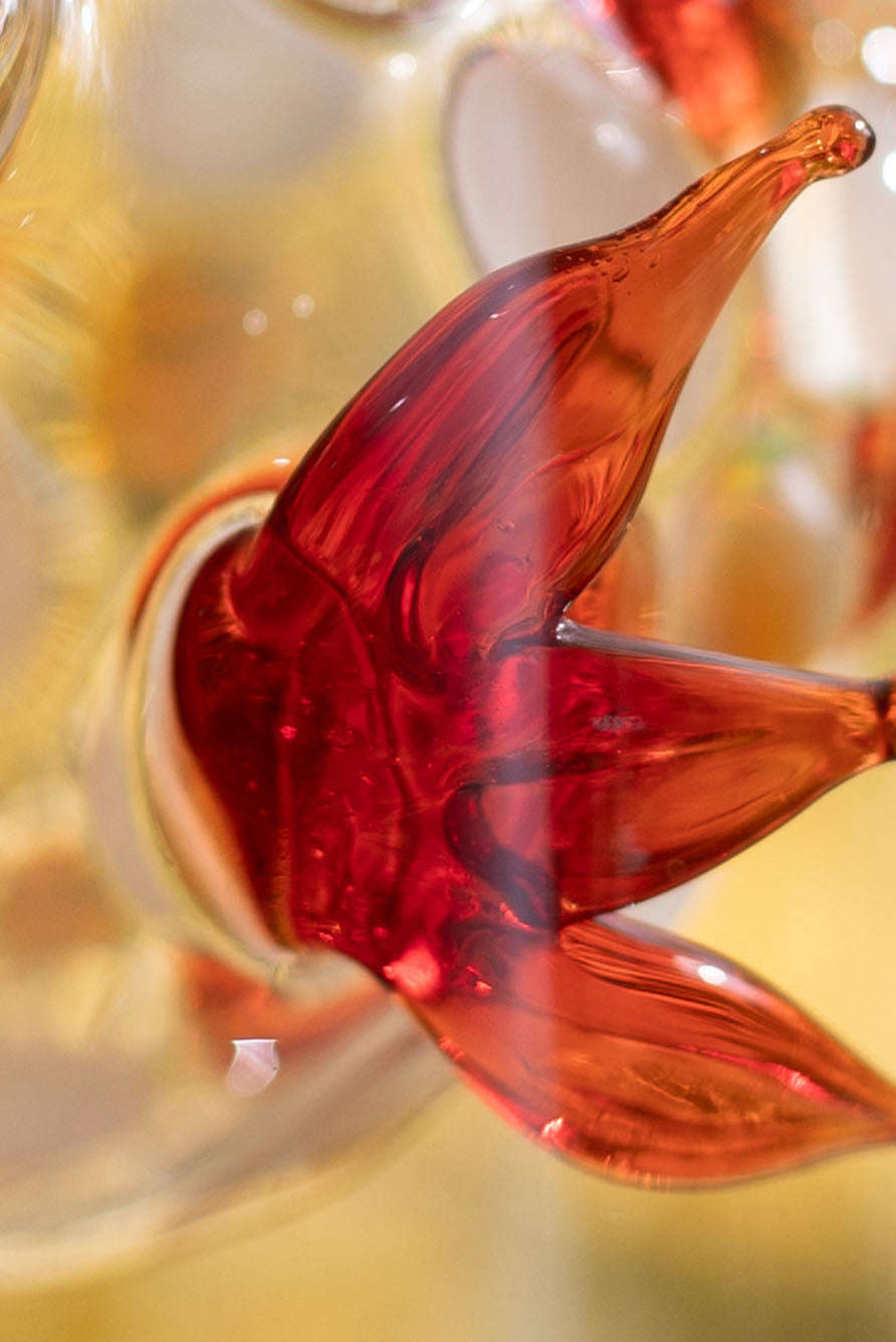 Handblown Glass Tropical Fish Carafe, 24.5cm