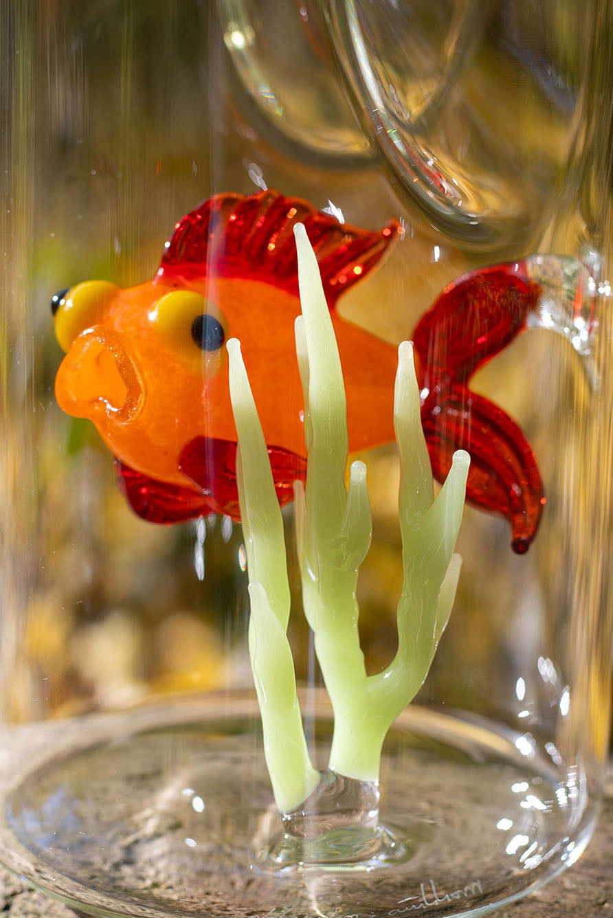 Handblown Glass Lobster Decanter, 21cm x 36cm