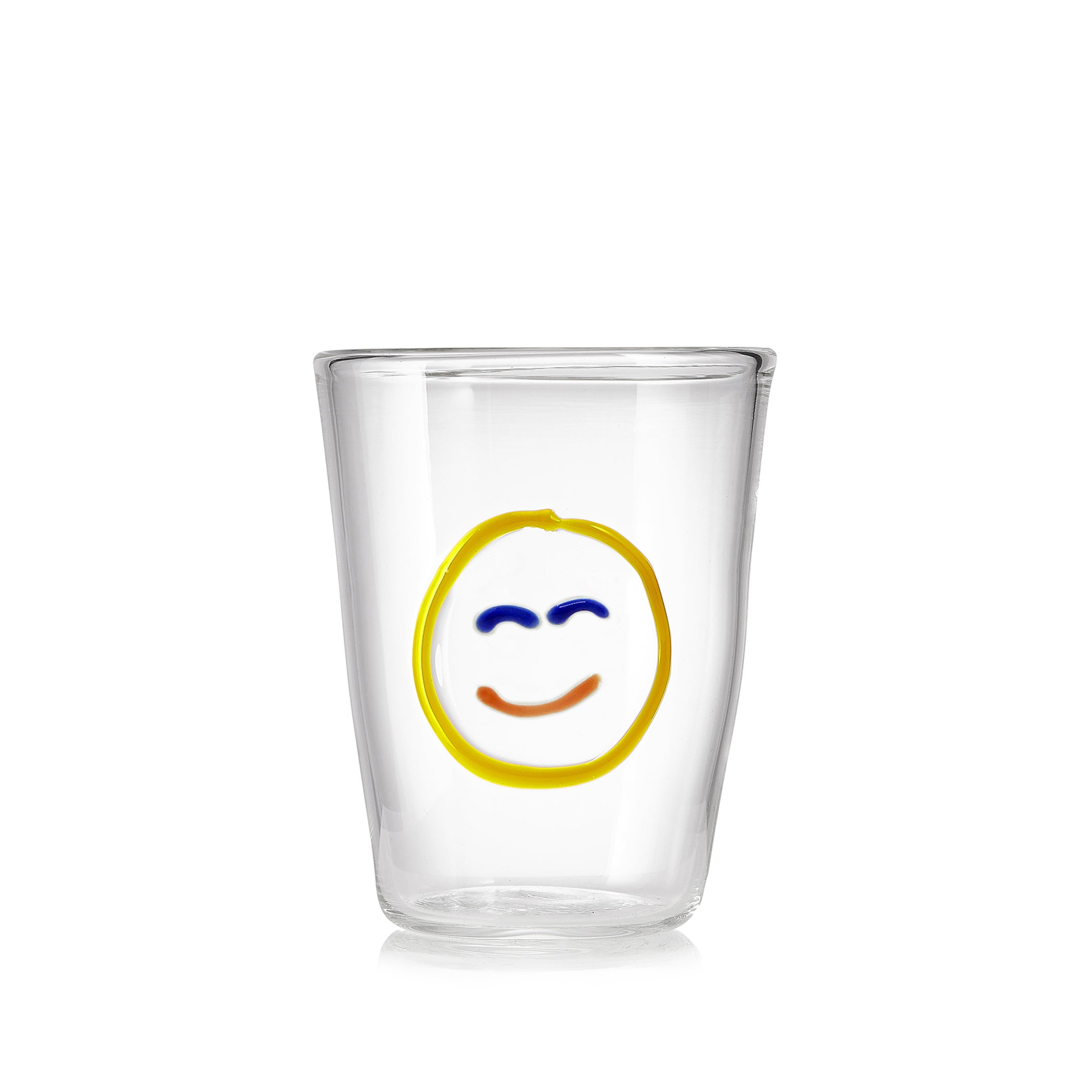 Handblown Glass 'Happy' Mood Tumbler