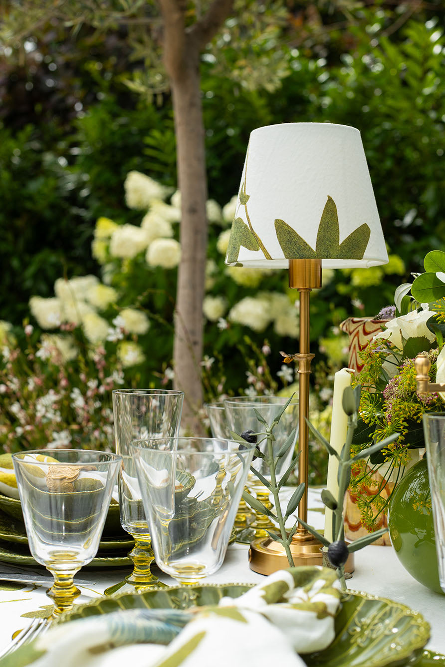 'Herb Garden' Round Linen Tablecloth, 260cm
