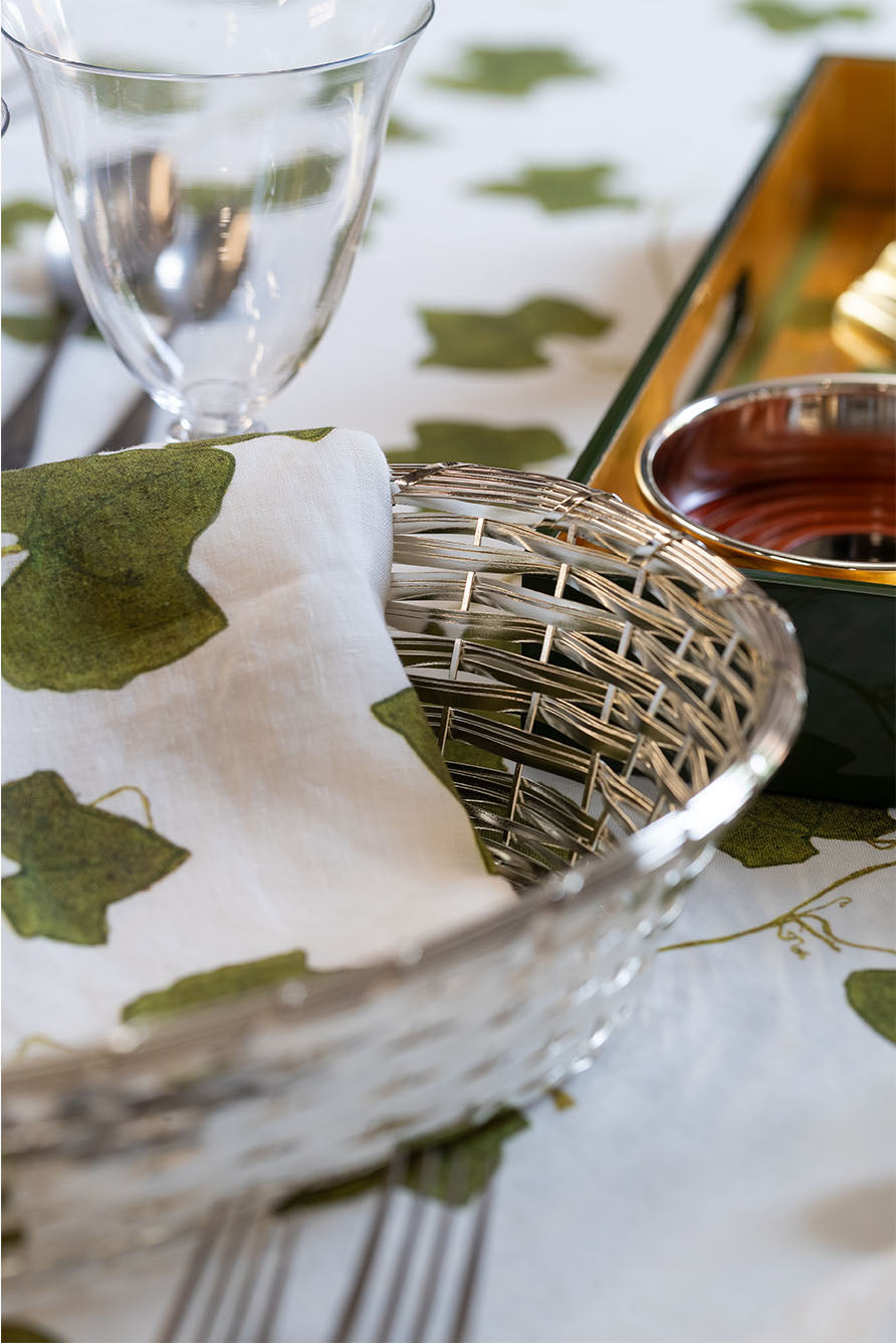 Silver Plated Braided Bread Basket, 30.5cm