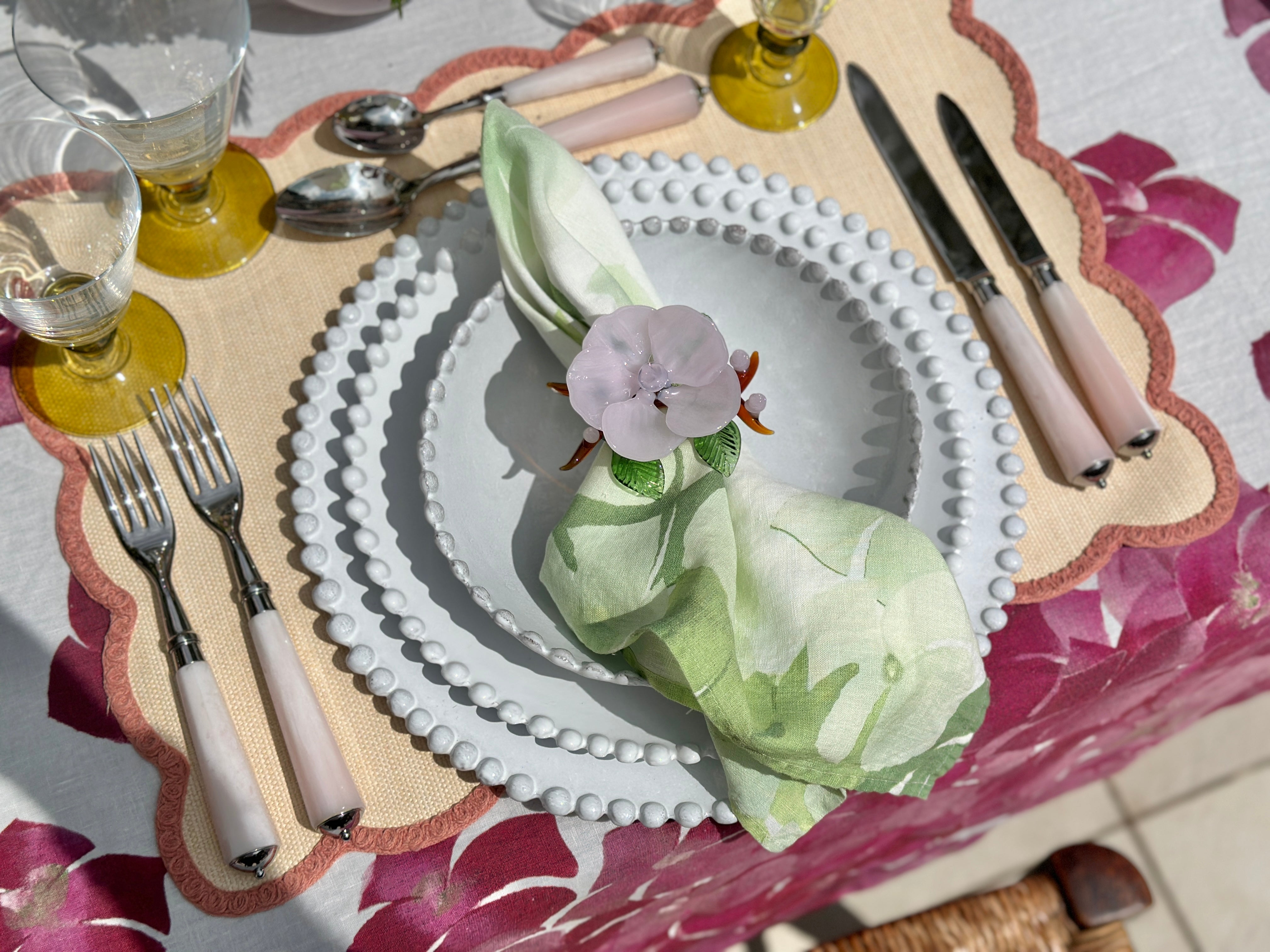 Adelaide Charger Plate by Astier de Villatte, 32.5cm