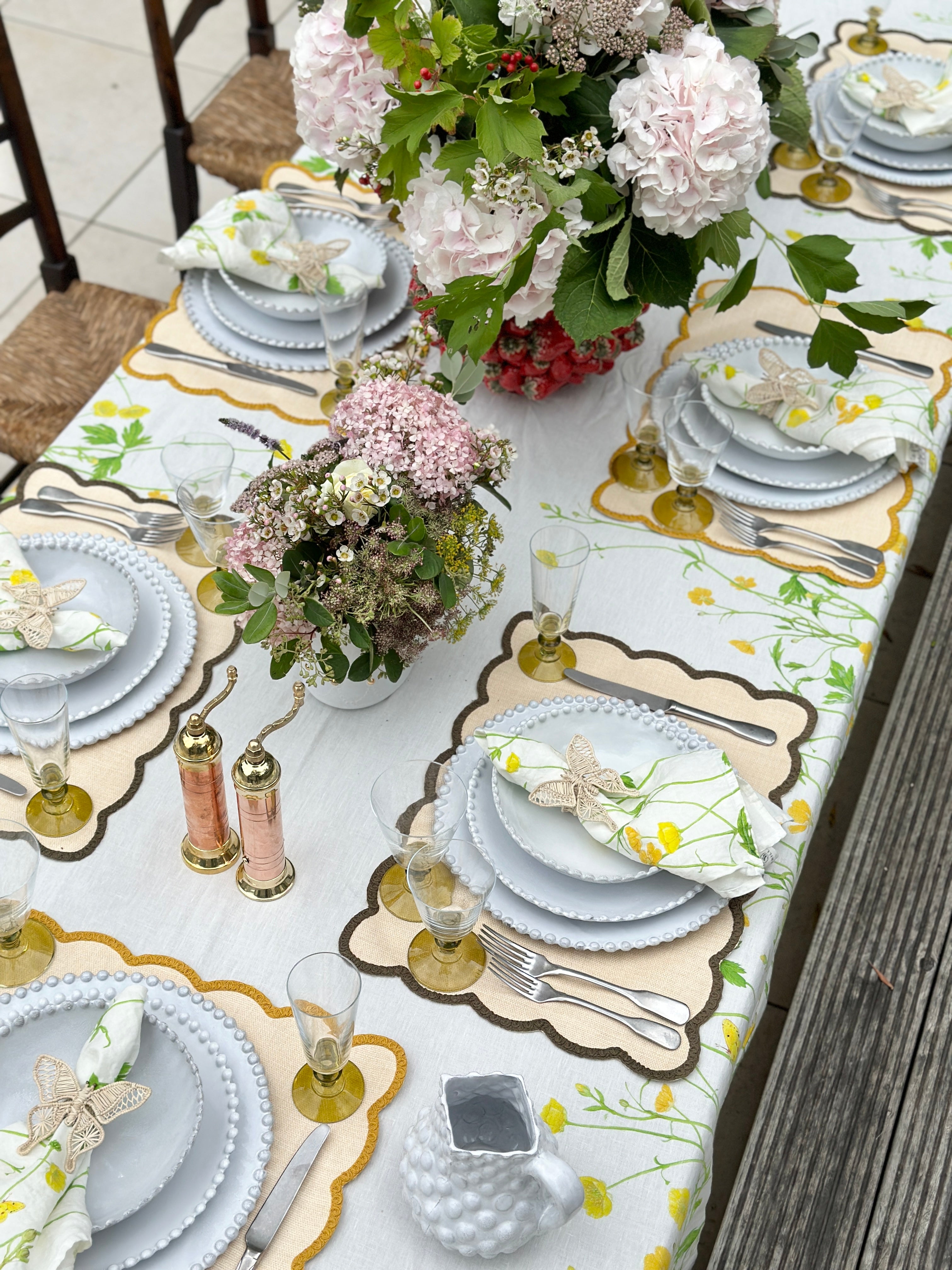 Atlas Chrome Gloss & Polished Brass Salt & Pepper Mills, 20.5cm