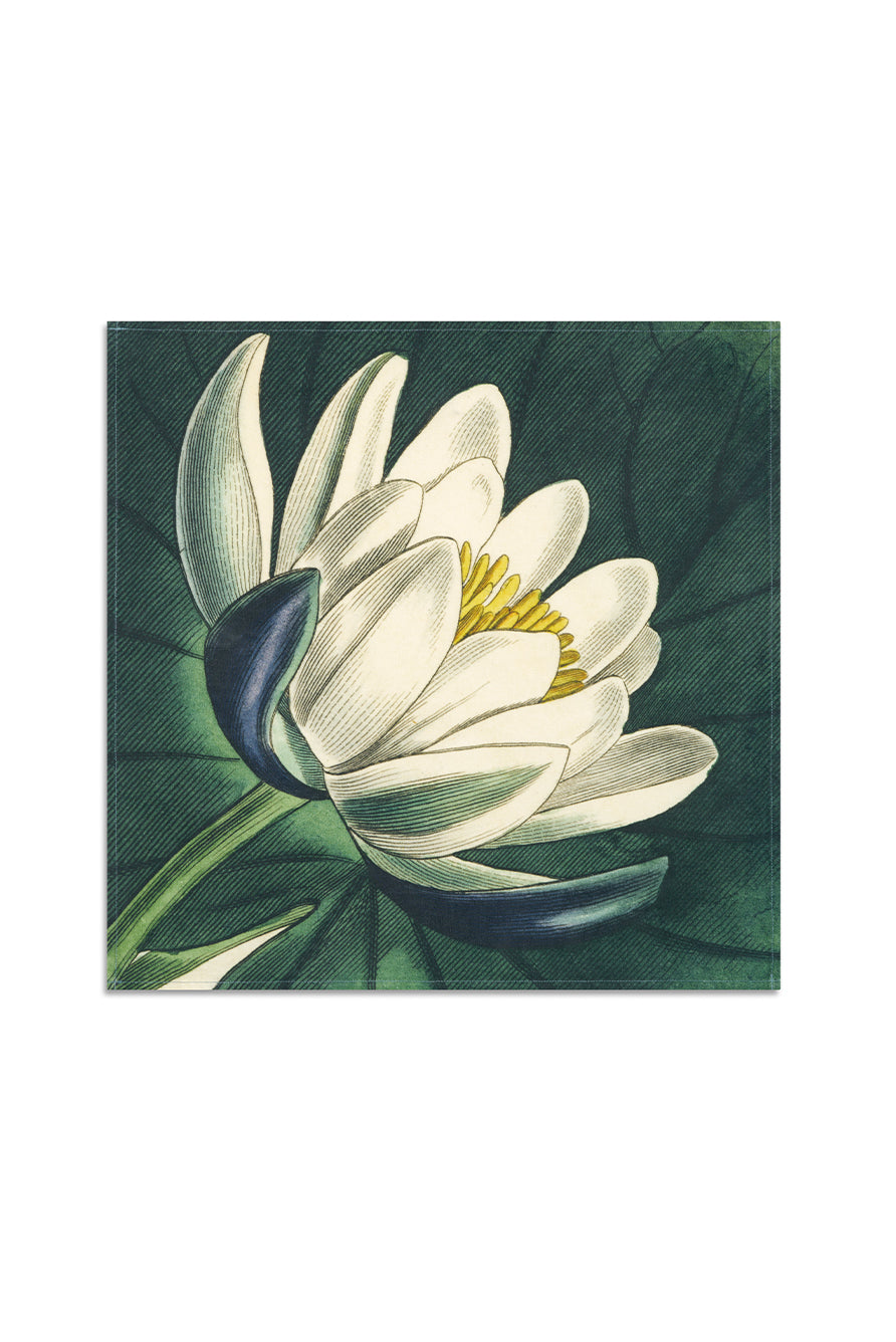 S&B x John Derian 'Water Lily' Linen Napkin, 50x50cm