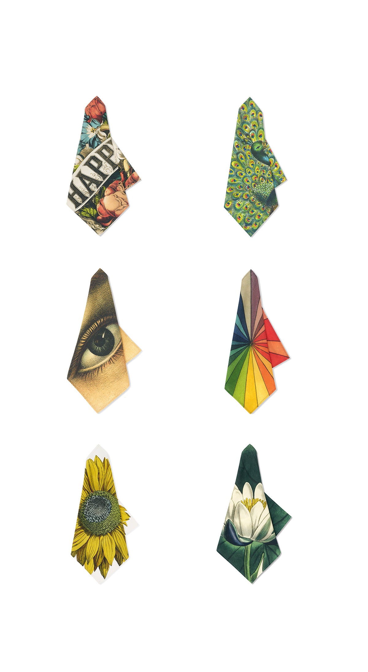 Set of 6 S&B x John Derian Mix Linen Napkins, 50x50cm