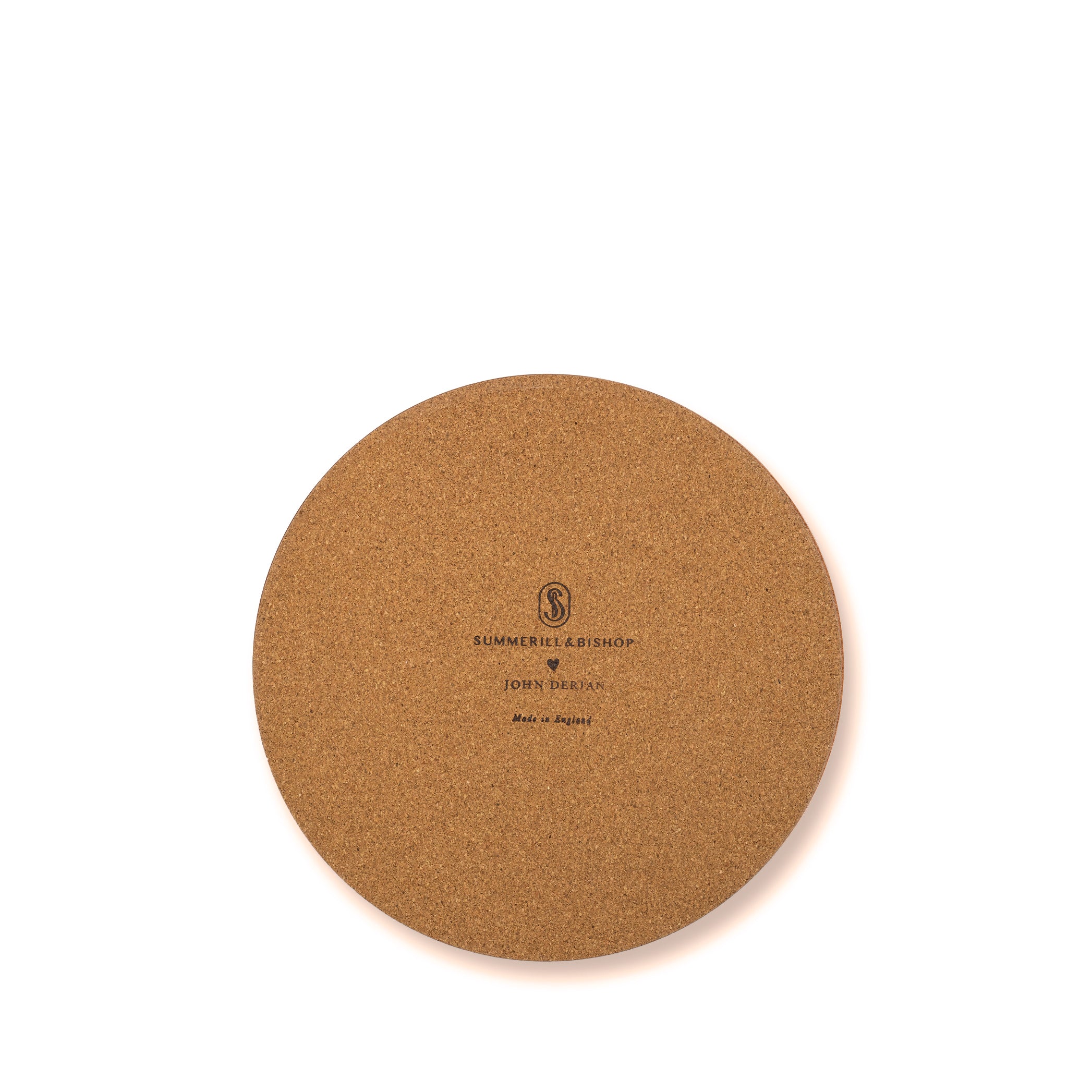 S&B x John Derian 'Happy' Round Cork-Backed Placemat, 34cm