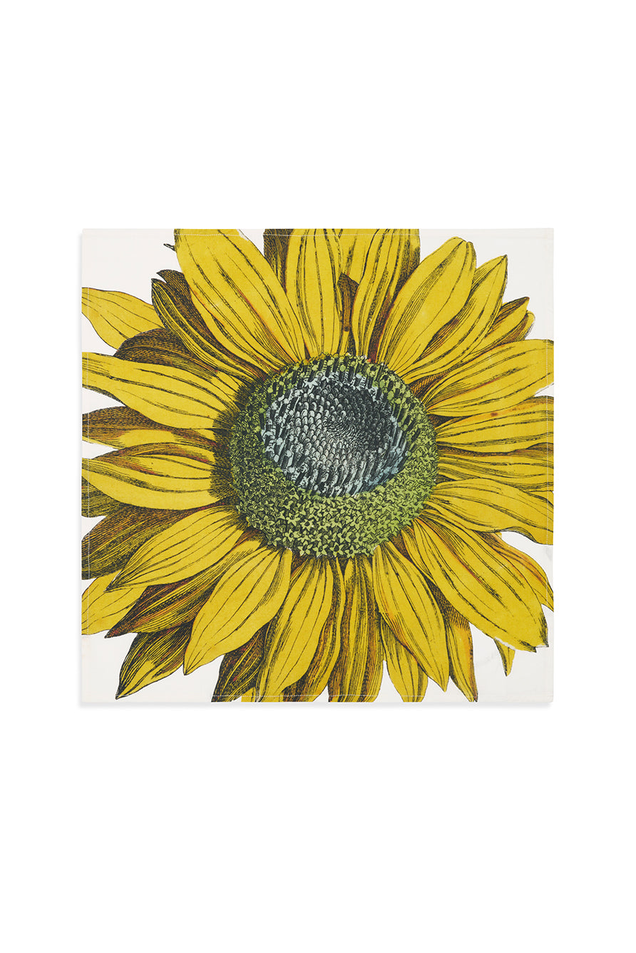 S&B x John Derian 'Sunflower' Linen Napkin, 50x50cm