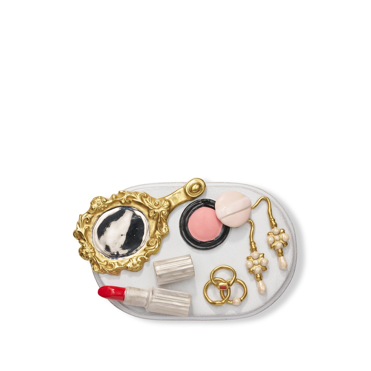 Ceramic Serena Carone Vanity Box by Astier de Villatte, 16.5cm