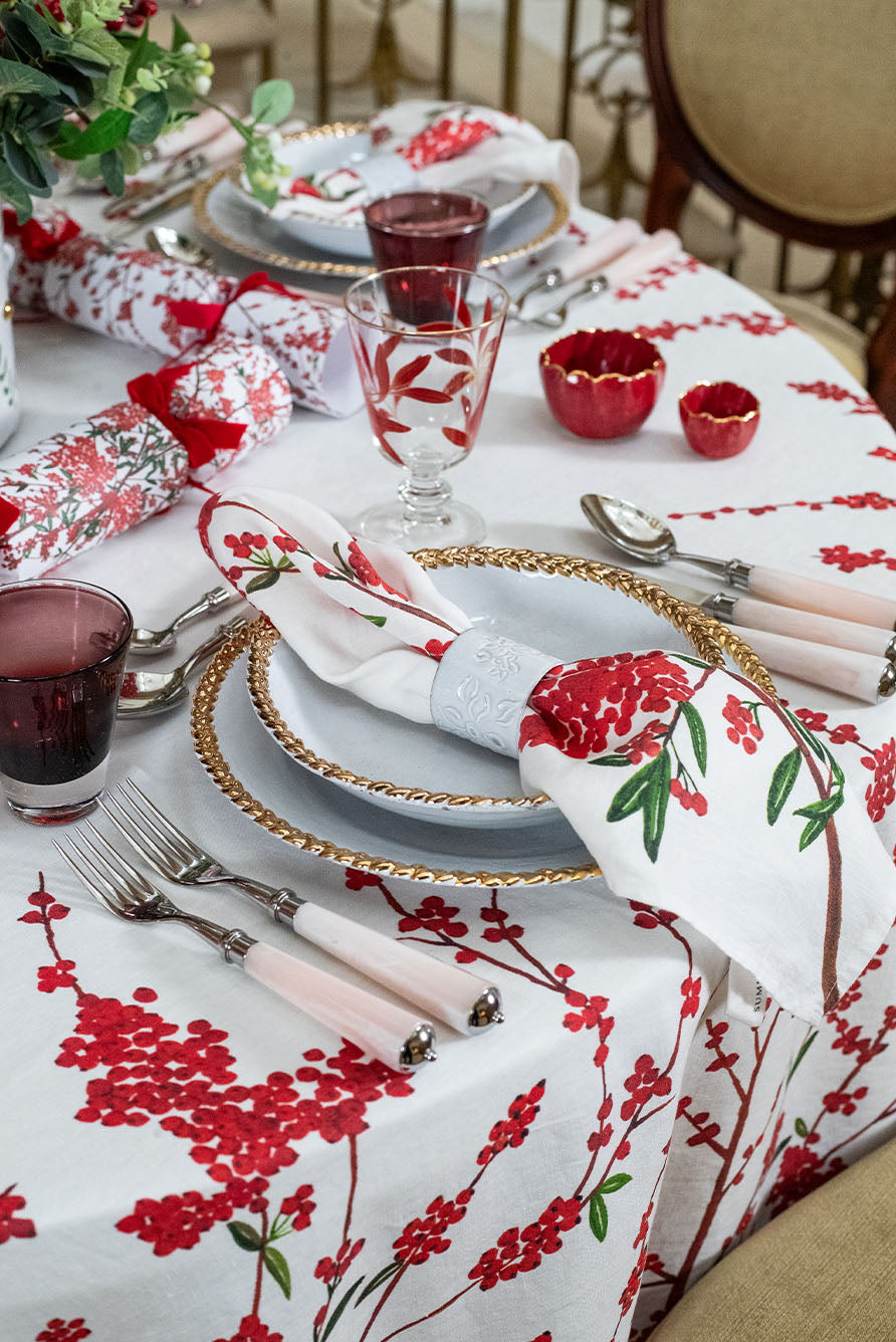 Joséphine Soup Plate with Gold Rim by Astier de Villatte, 14.5cm