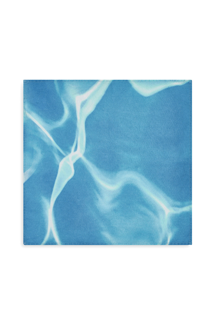 'La Piscine' Linen Napkin, 50x50cm