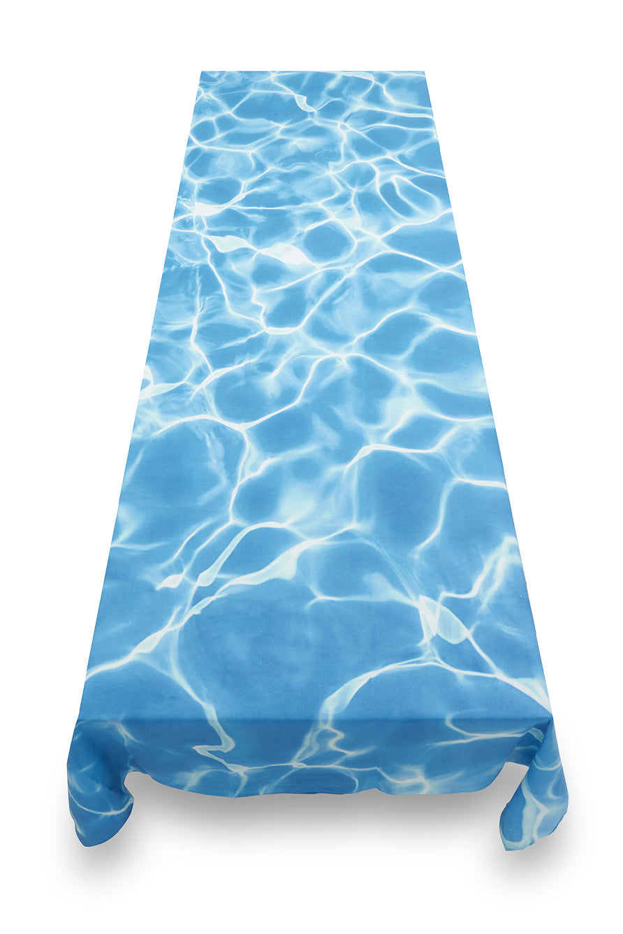'La Piscine' Linen Tablecloth