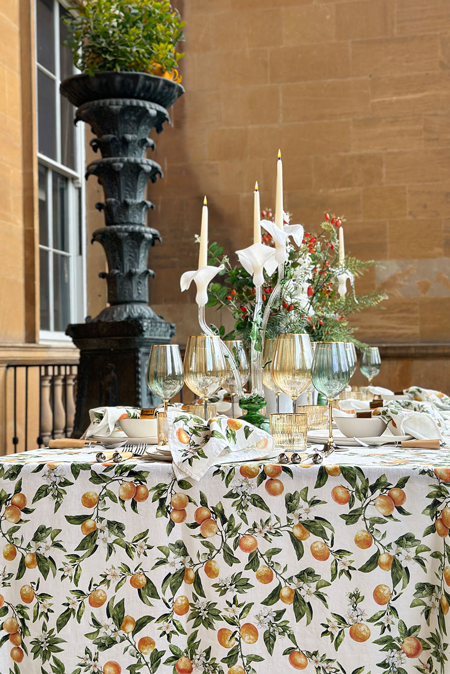 'L'Orangerie' Linen Tablecloth