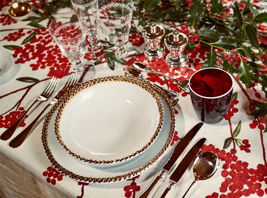 'Les Airelles' Linen Tablecloth