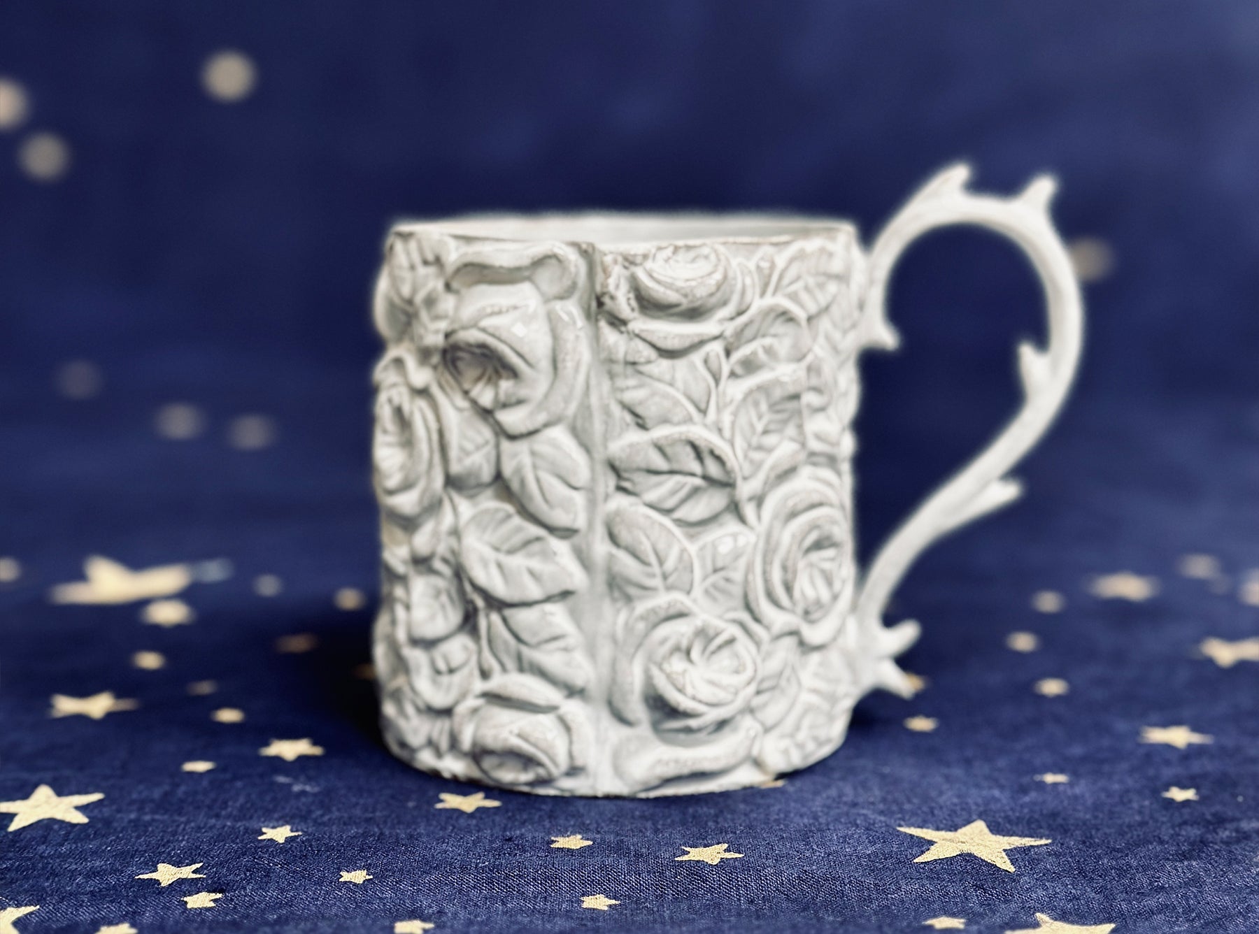 Large Roses Mug by Astier de Villatte, 14.5cm