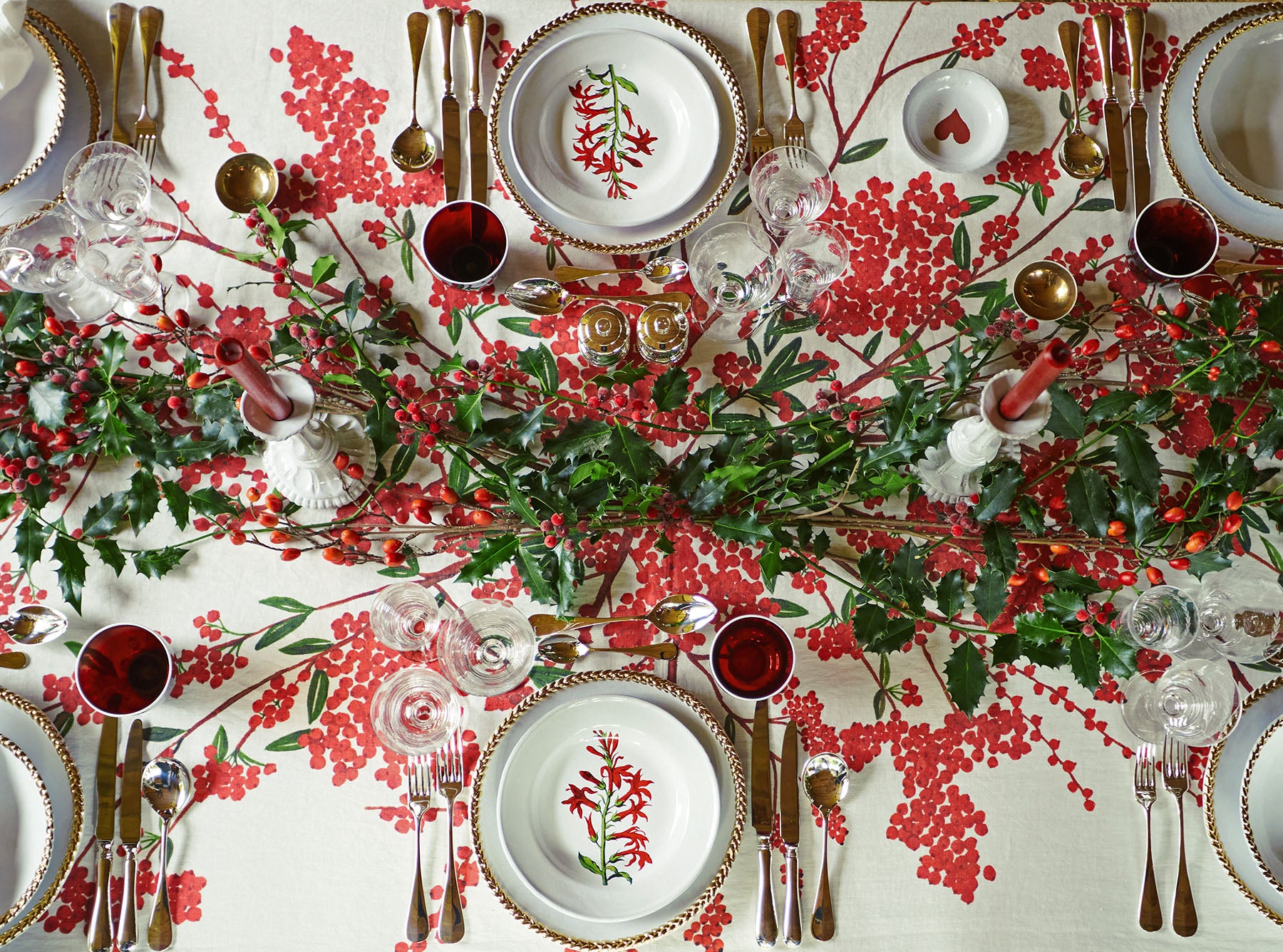 'Les Airelles' Linen Tablecloth