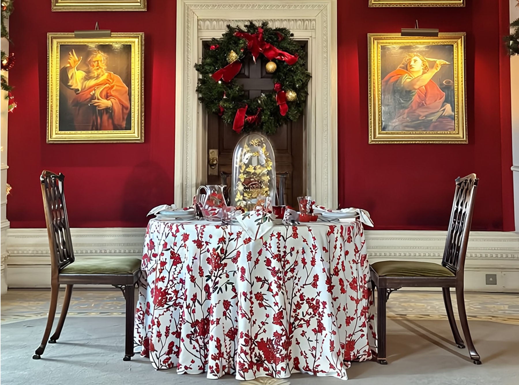 'Les Airelles' Linen Napkin, 50x50cm