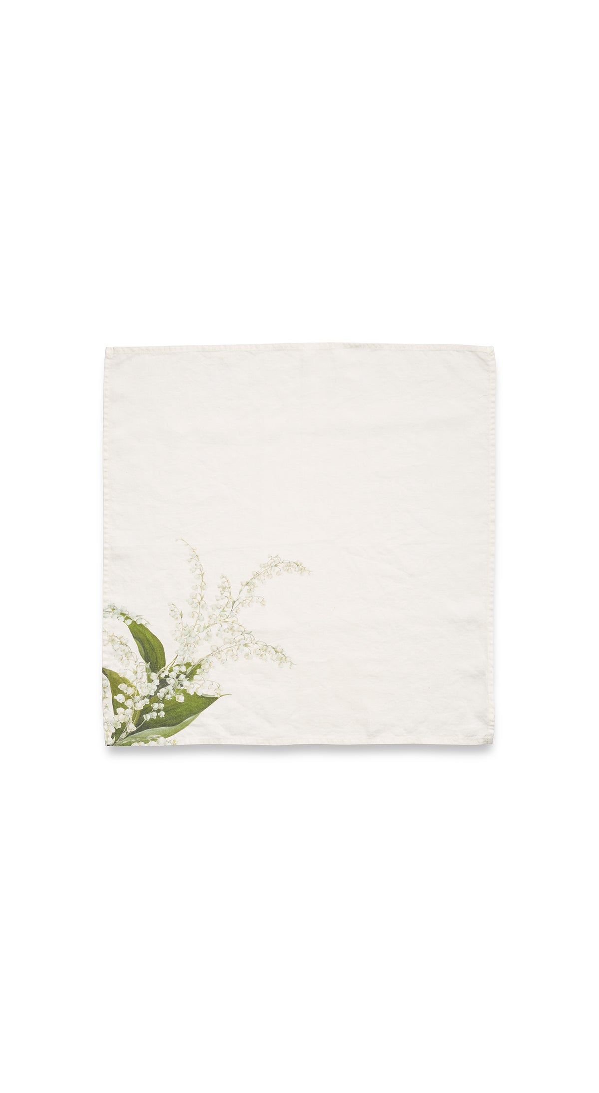 Lily of the Valley 'Muguet' Linen Napkin, 50x50cm