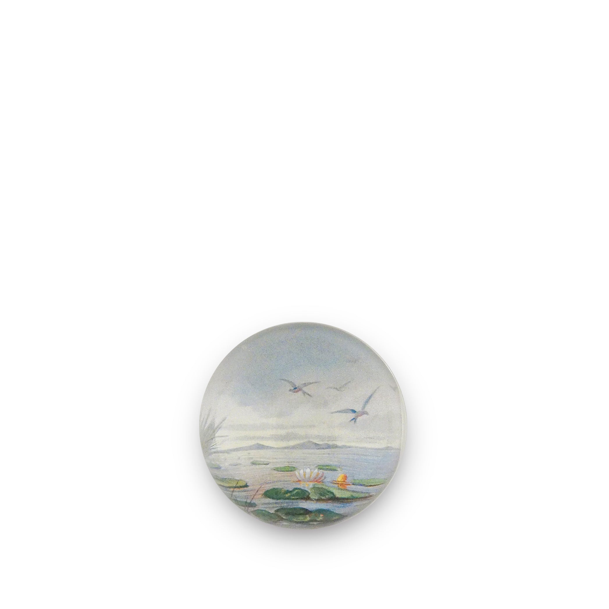 John Derian Lily Pond Dome Paperweight, 9cm