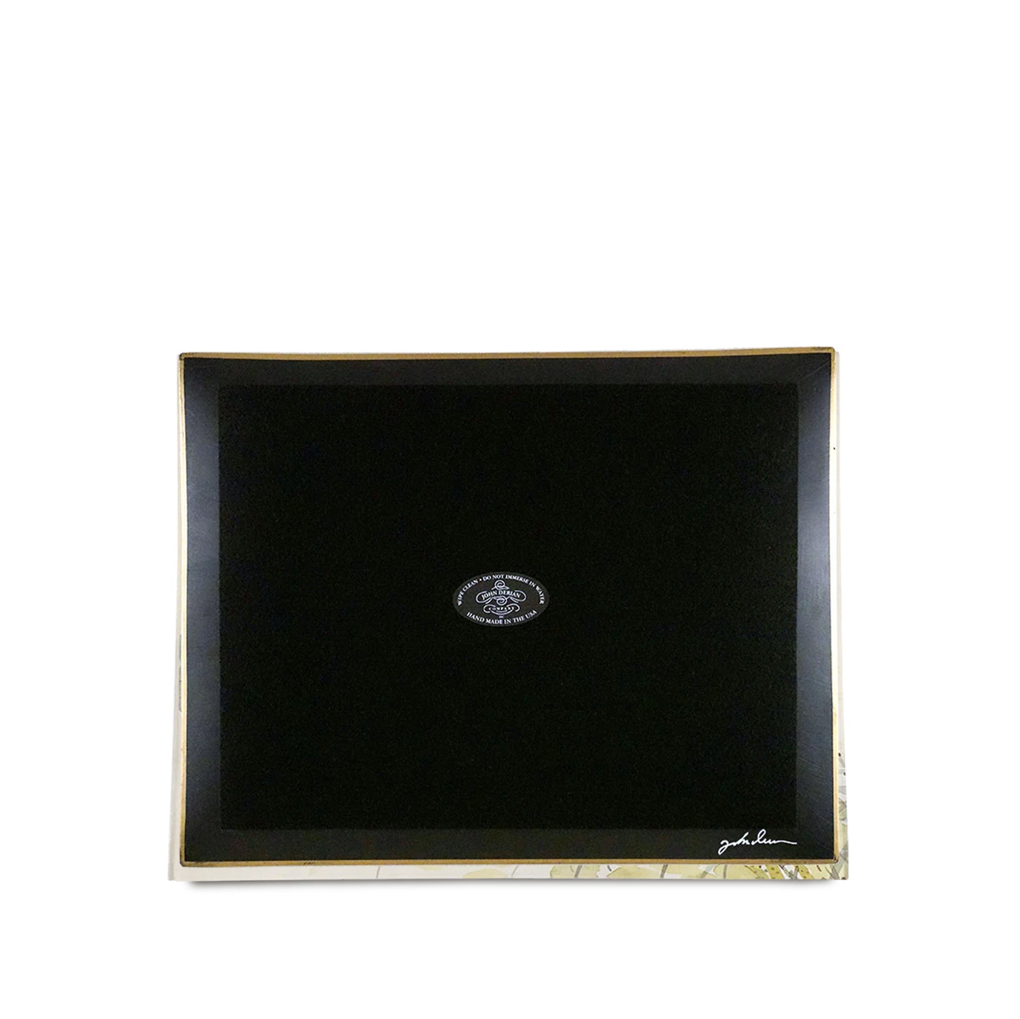 John Derian 'Lily & Leaf' Rectangular Tray, 28 x 35.5cm