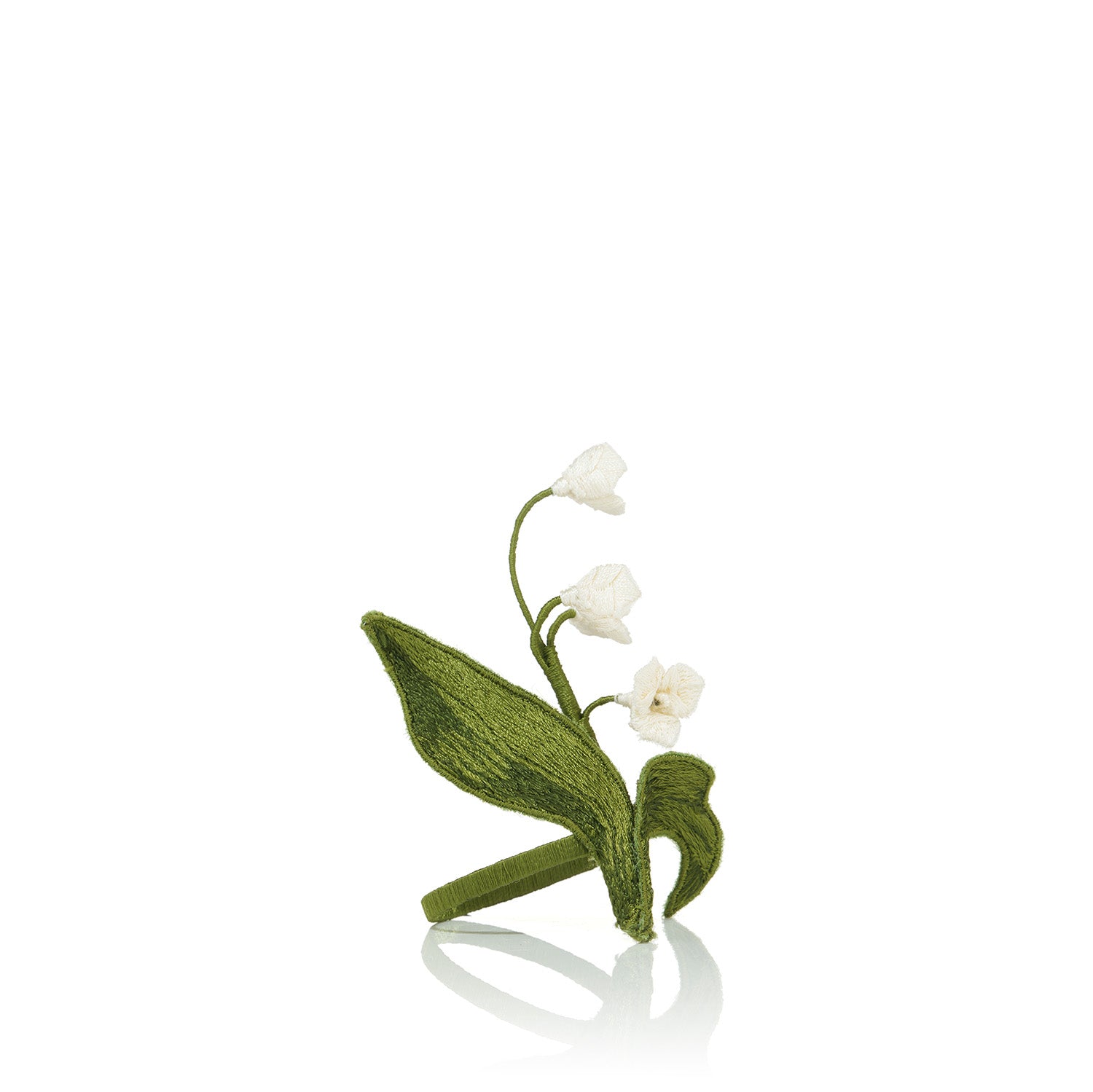 Lily of the Valley Embroidered Napkin Ring