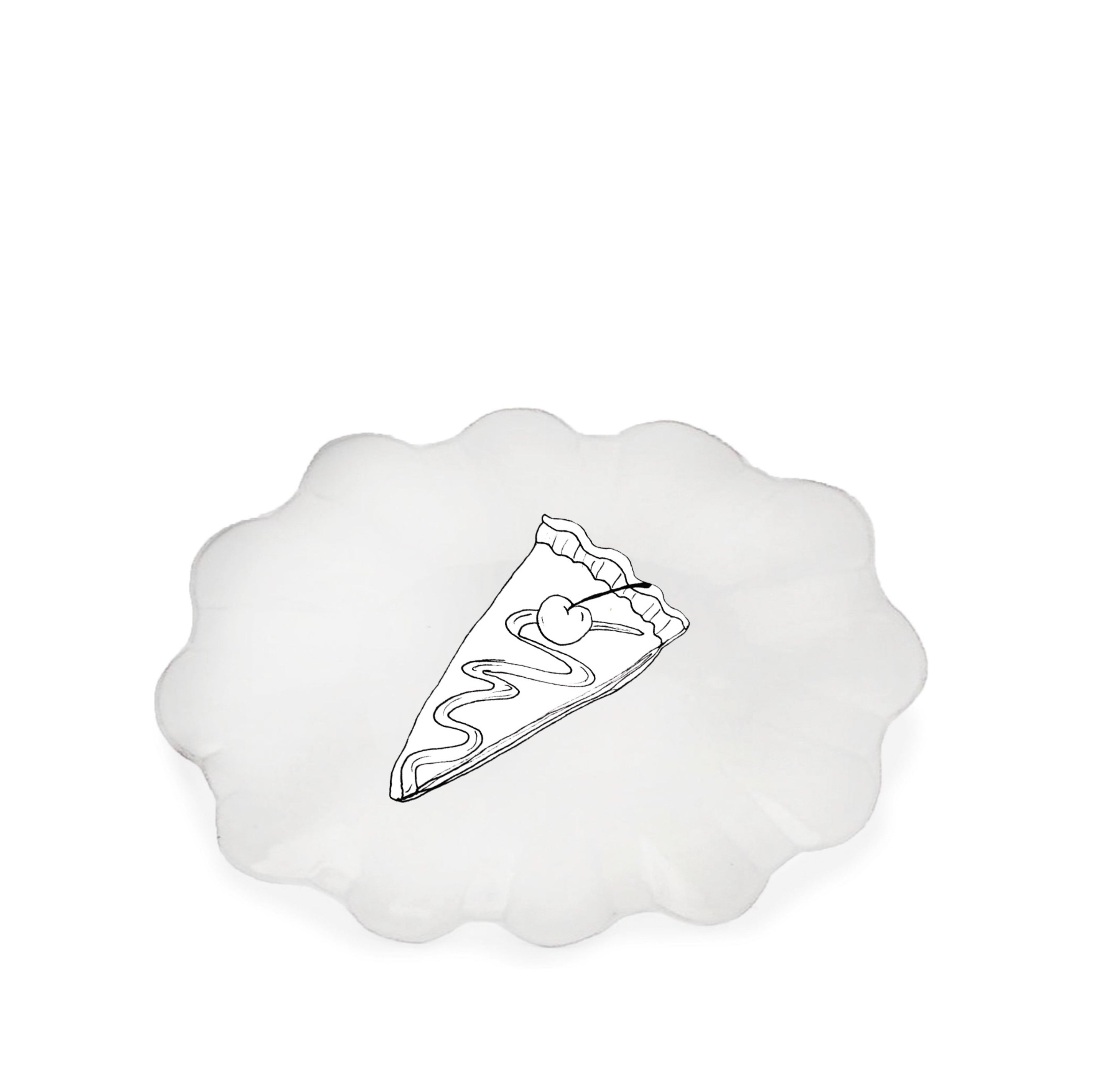 Marguerite Platter by Astier de Villatte, 40cm x 25cm