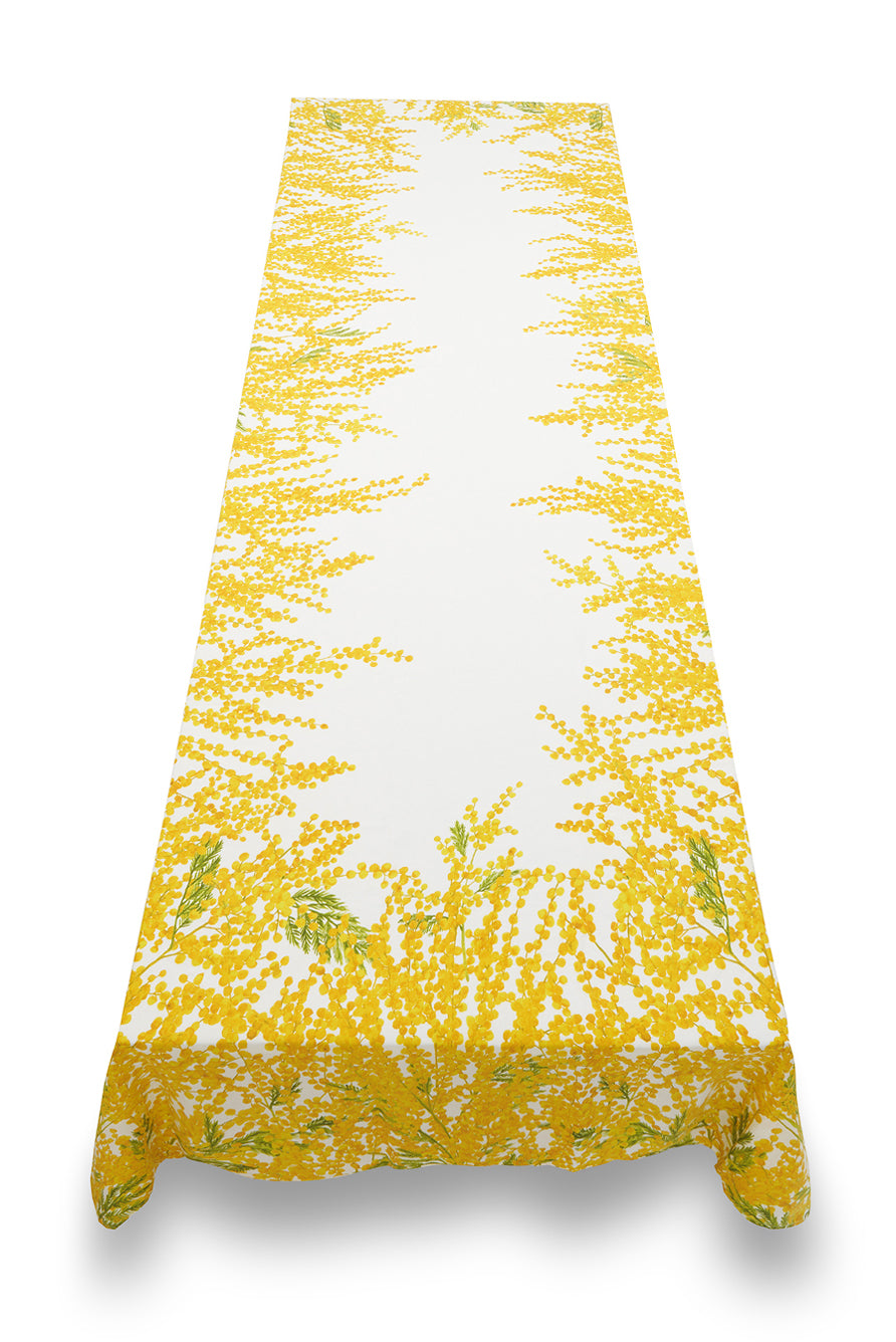 'Mimosa' Linen Tablecloth in Yellow