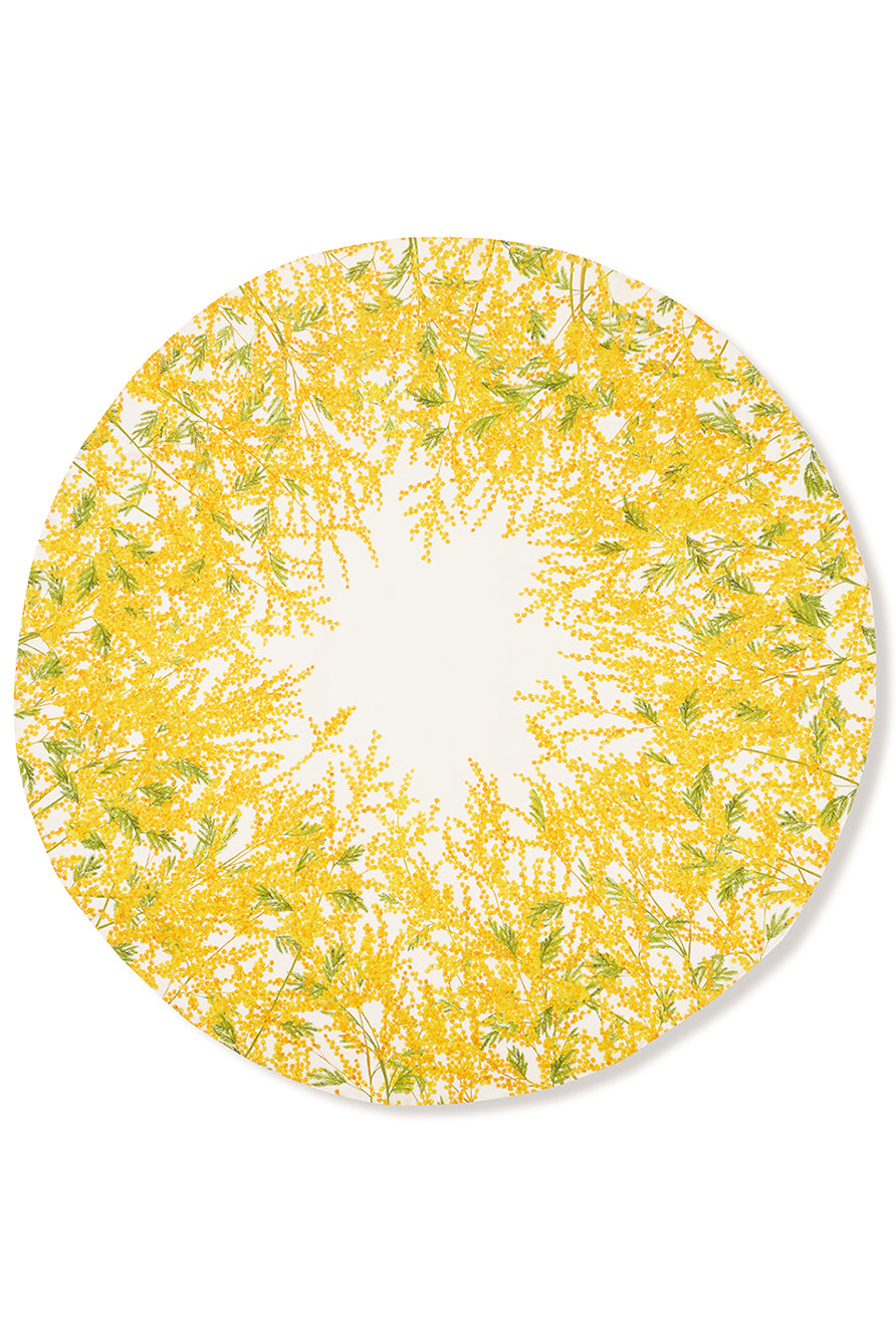 'Mimosa' Round Linen Tablecloth, 260cm