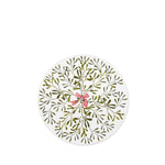 'Mistletoe Kiss' Round Cork-Backed Placemat, 34cm