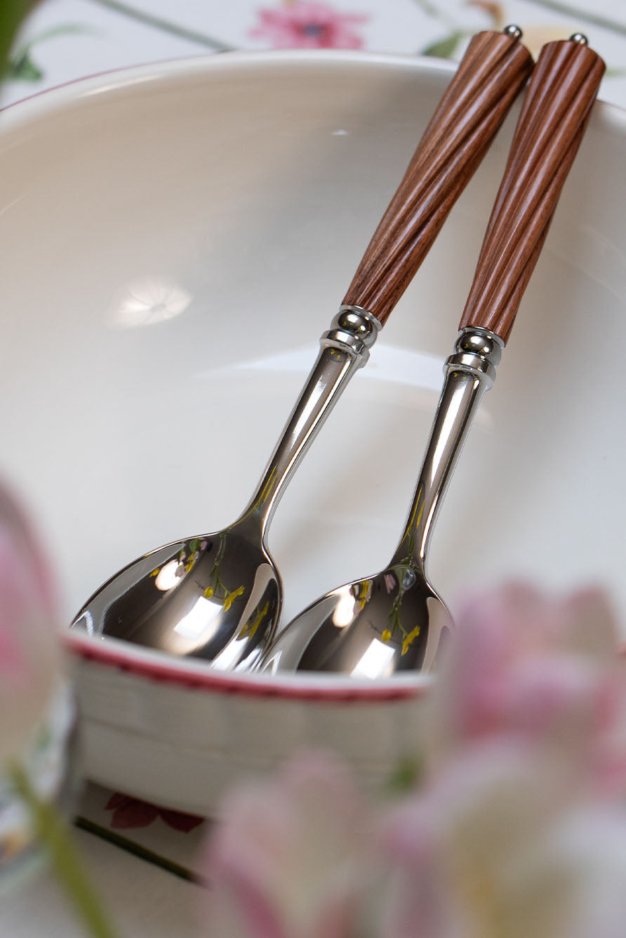 Montana Rosewood & Stainless Steel 7 Piece Cutlery Set