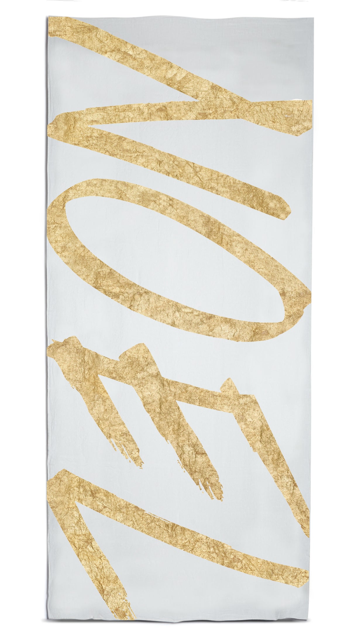 Noel Linen Tablecloth in Gold and White