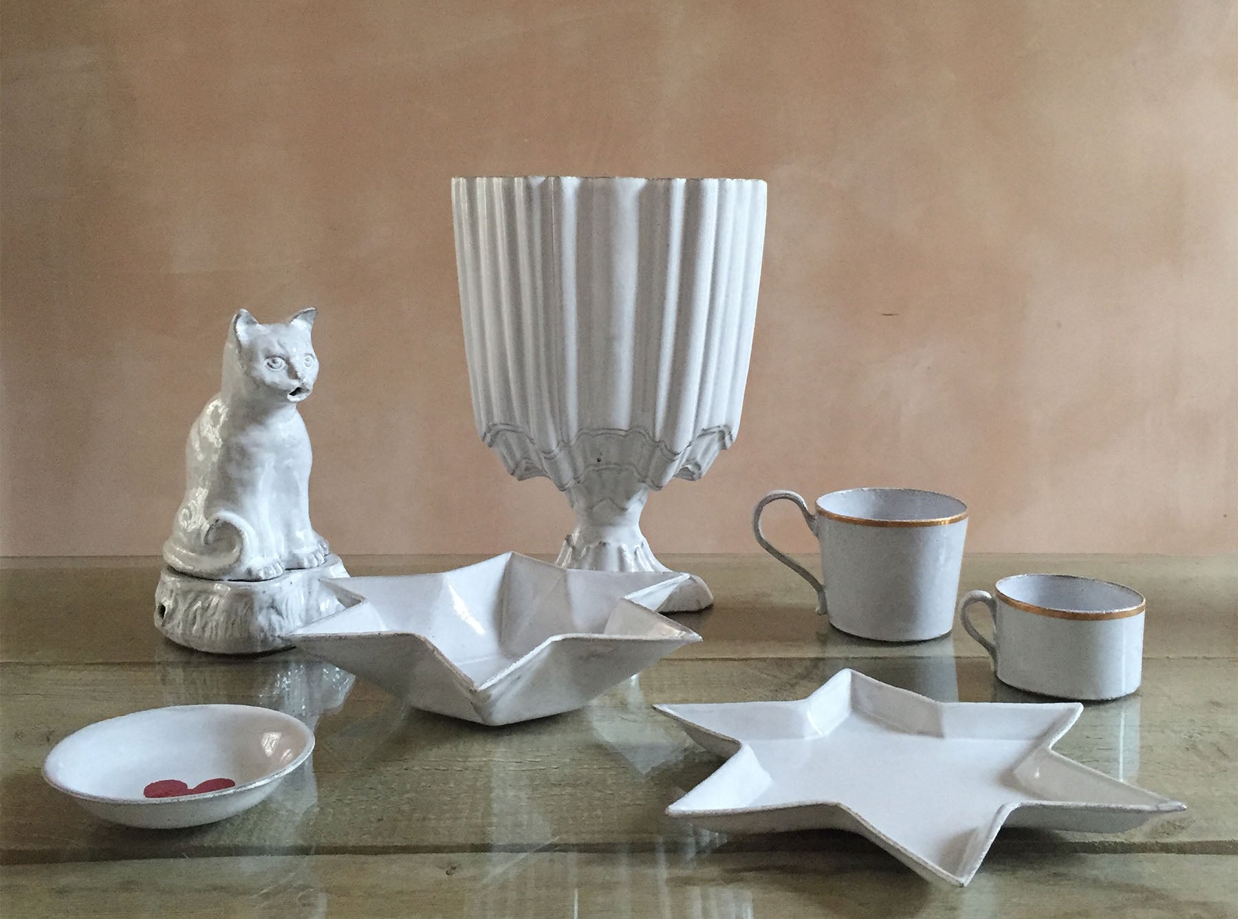 Setsuko Cat Incense Burner by Astier de Villatte, 20.5cm