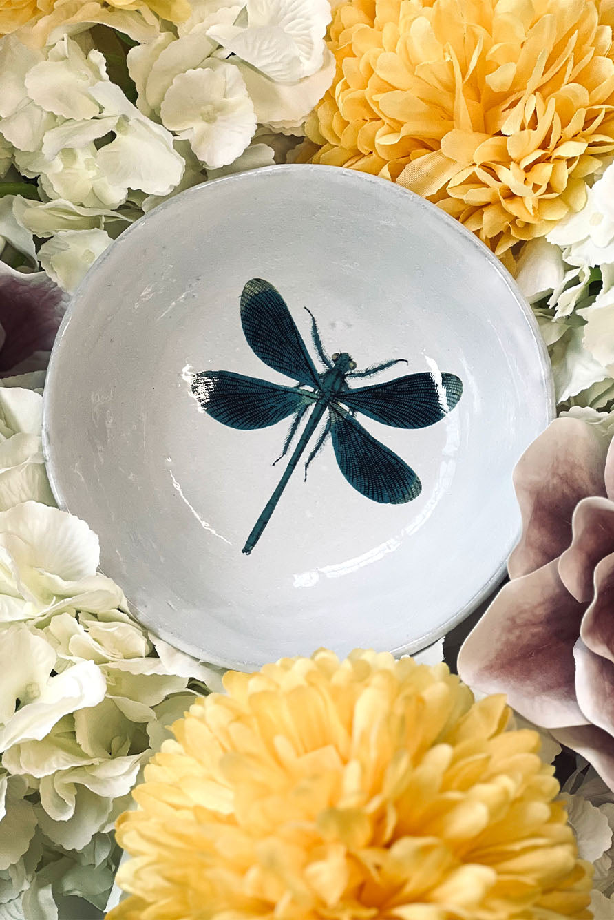 Dragonfly Soup Plate by Astier de Villatte