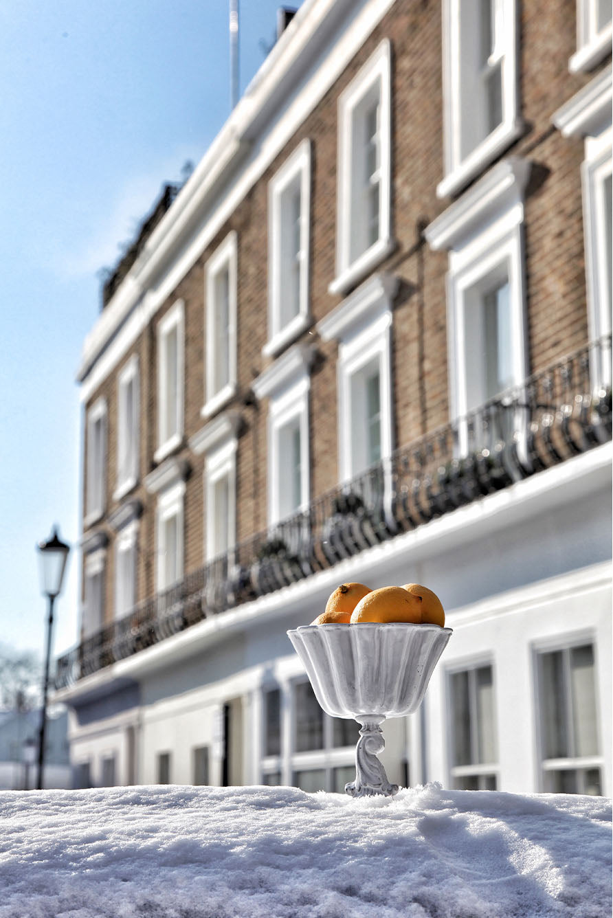 Tom Bowl on Stand, Large by Astier de Villatte, 22cm