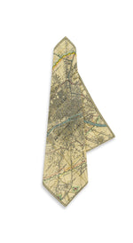 'Paris Map' Linen Napkin, 50x50cm