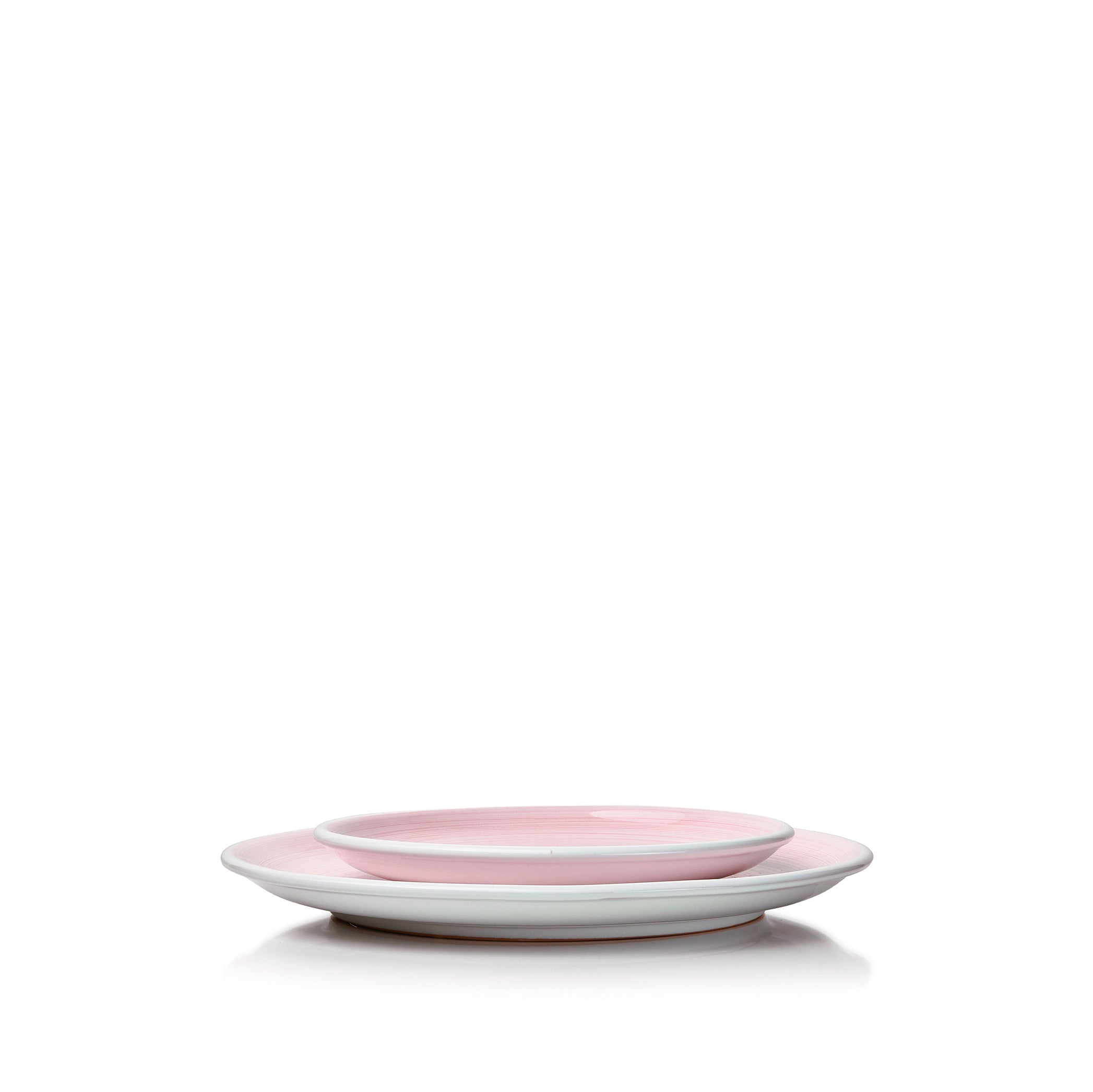 S&B 'Brushed' Ceramic Side Plate in Pastel Pink, 21cm